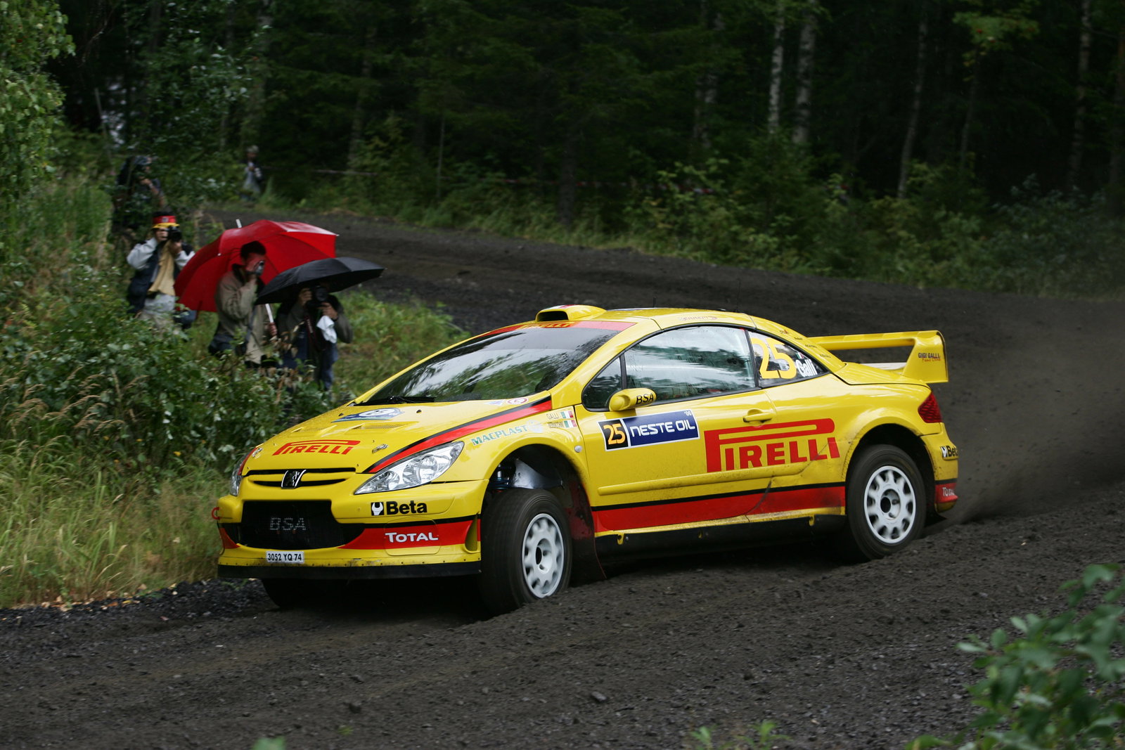 Gigi Galli (ITA) BSA Pirelli Peugeot 307 World Rally of Finland, World Rally Championship, 17-20 Au