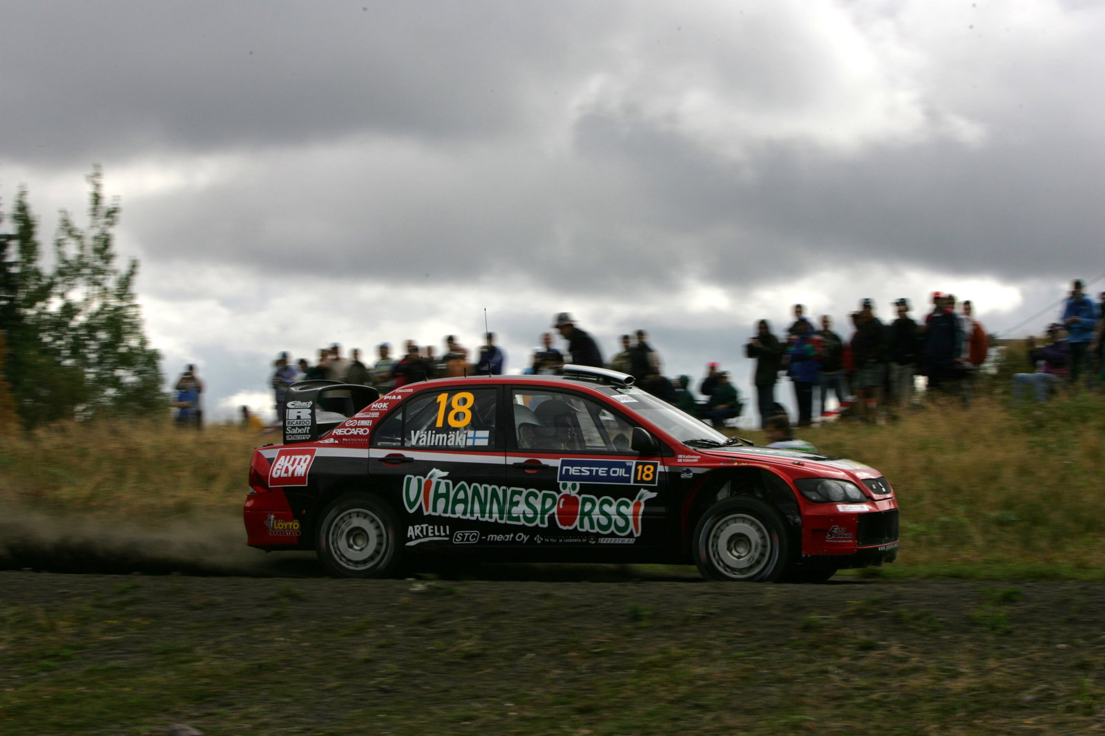 Jussi Valimaki (FIN) Mitsubishi Lancer WRC World Rally of Finland, World Rally Championship, 17-20 A