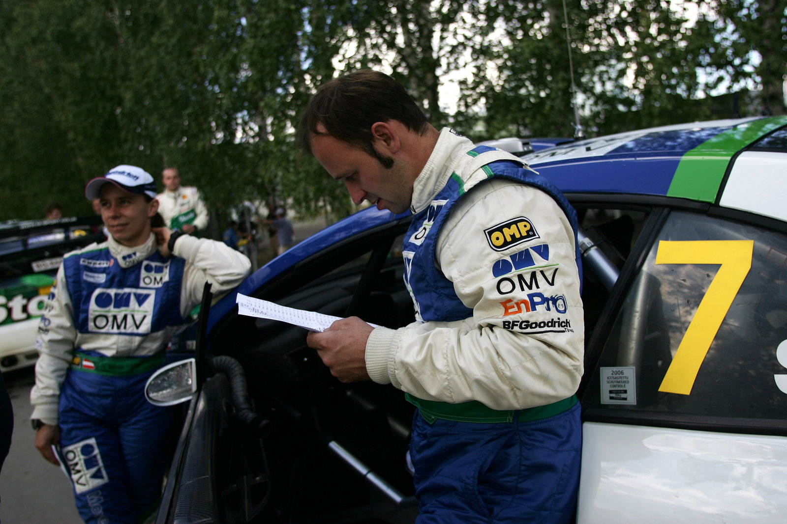 Manfred Stohl (AUT) and Ilka Minor (AUT), OMV Peugeot Norway 307 WRC World Rally of Finland, World R