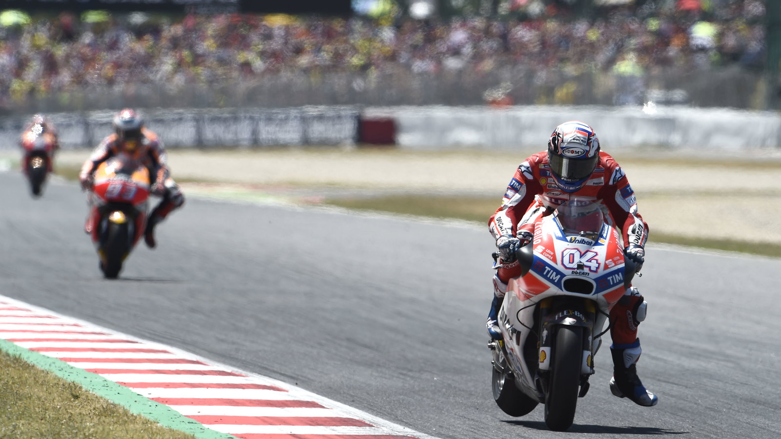 Dovizioso, braking, Catalunya MotoGP Race 2017