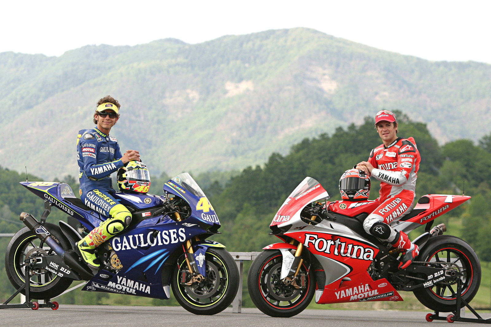 Rossi and Checa, Italian MotoGP 2004