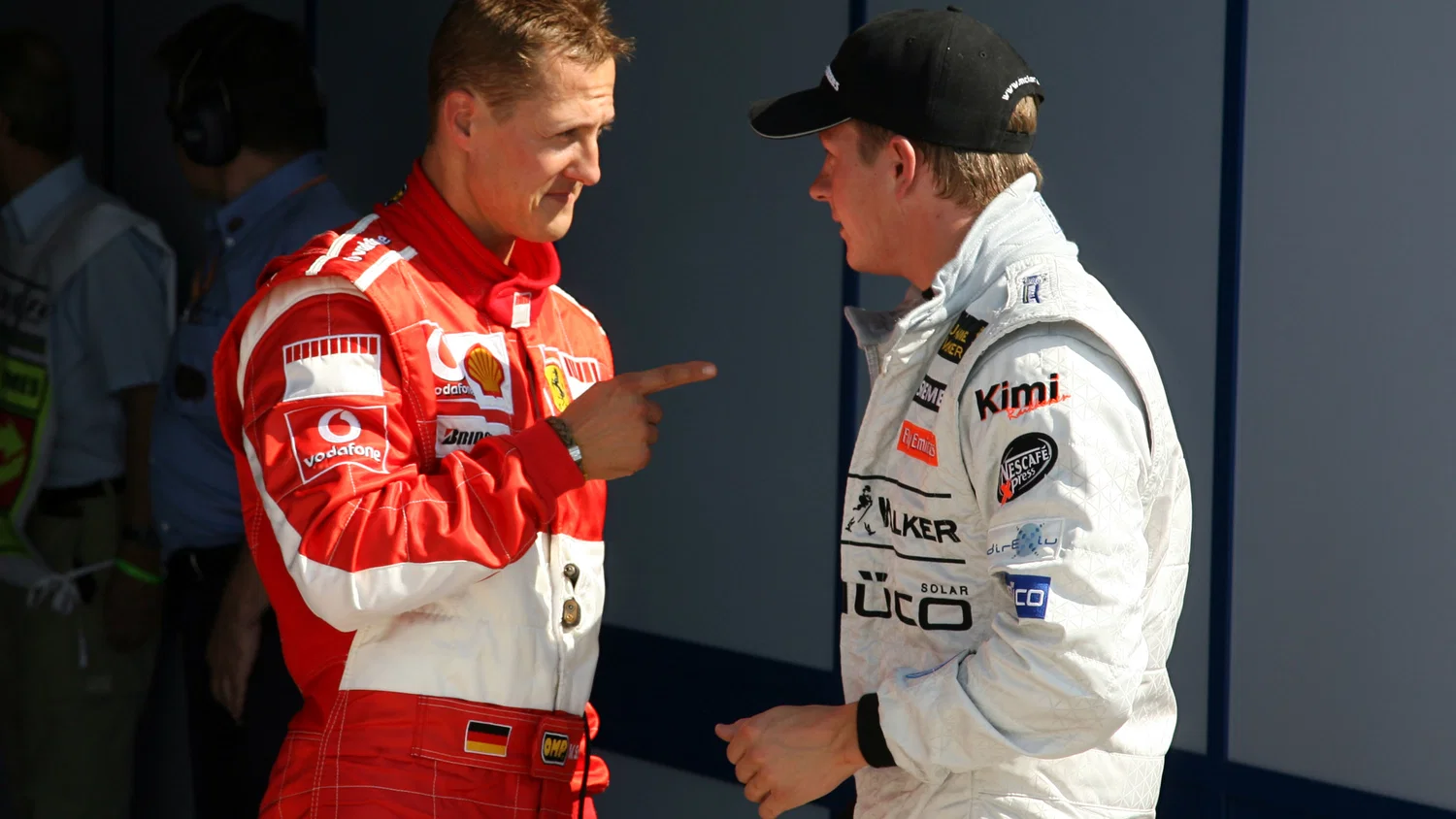 09.09.2006 Monza, Italy, Michael Schumacher (GER), Scuderia Ferrari and Kimi Raikkonen (FIN), Räikk
