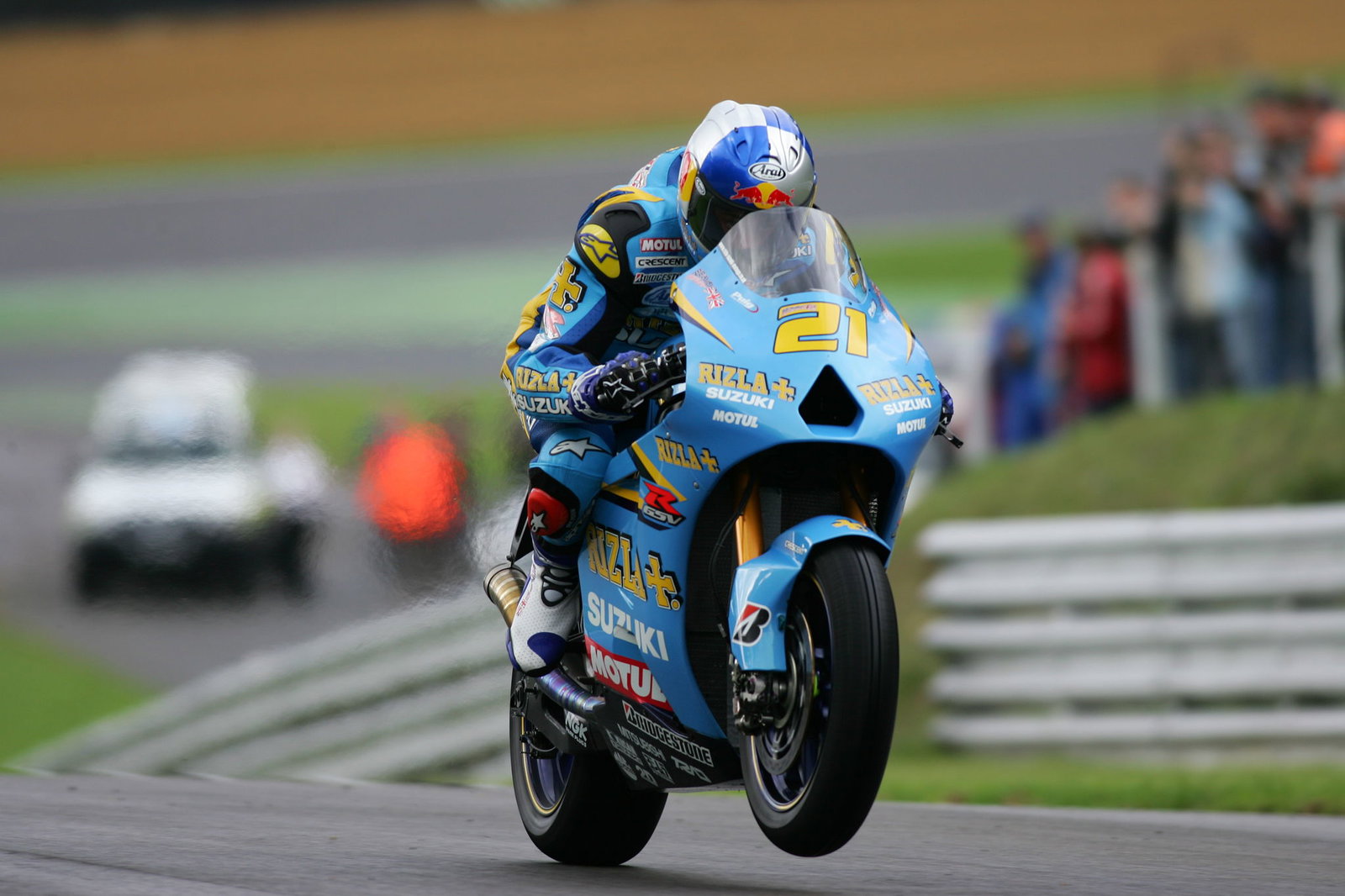 john hopkins rides rizla suzuki motogp at 2006 brands hatch saturday 30/09/06
