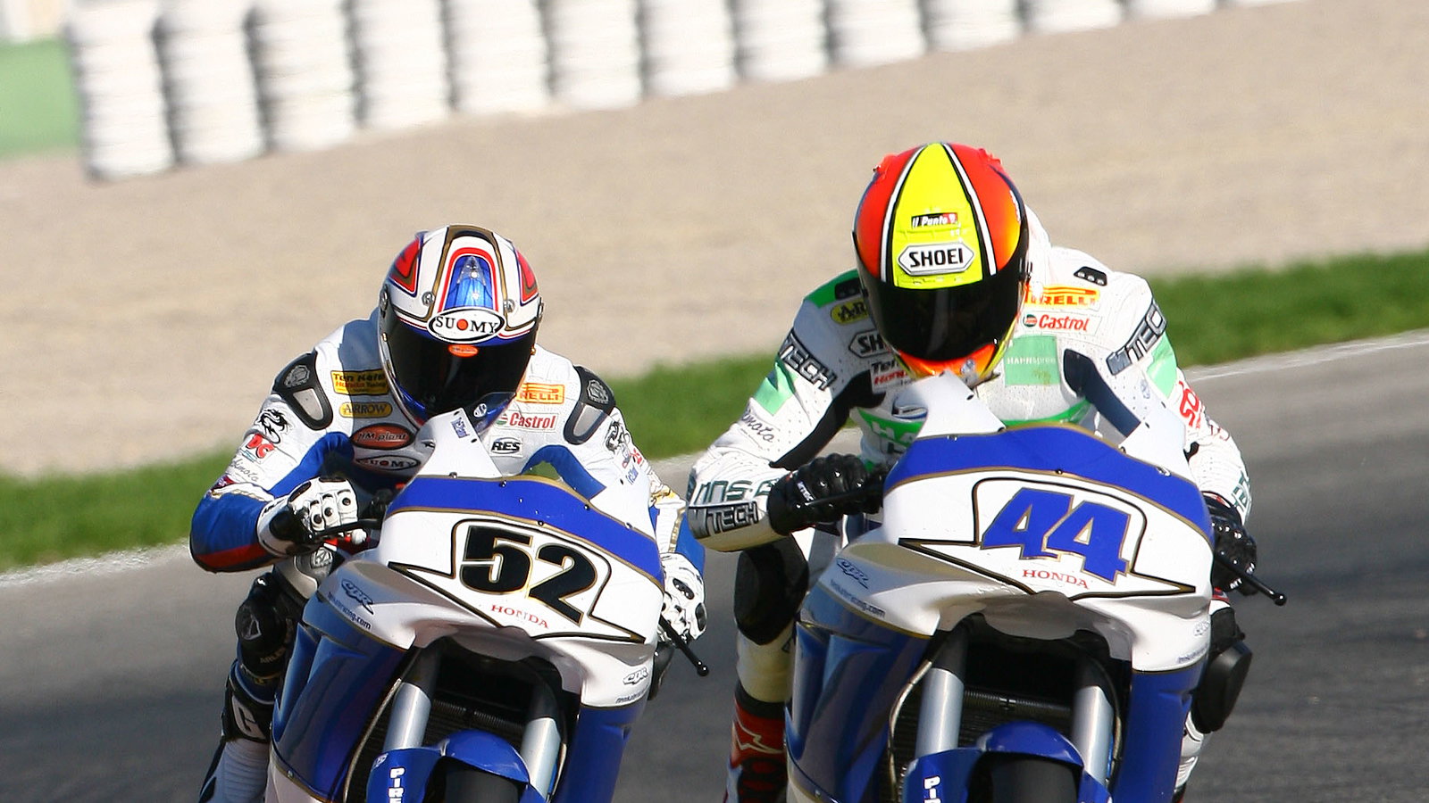 Rolfo and Toseland, Valencia WSBK test, November 2006