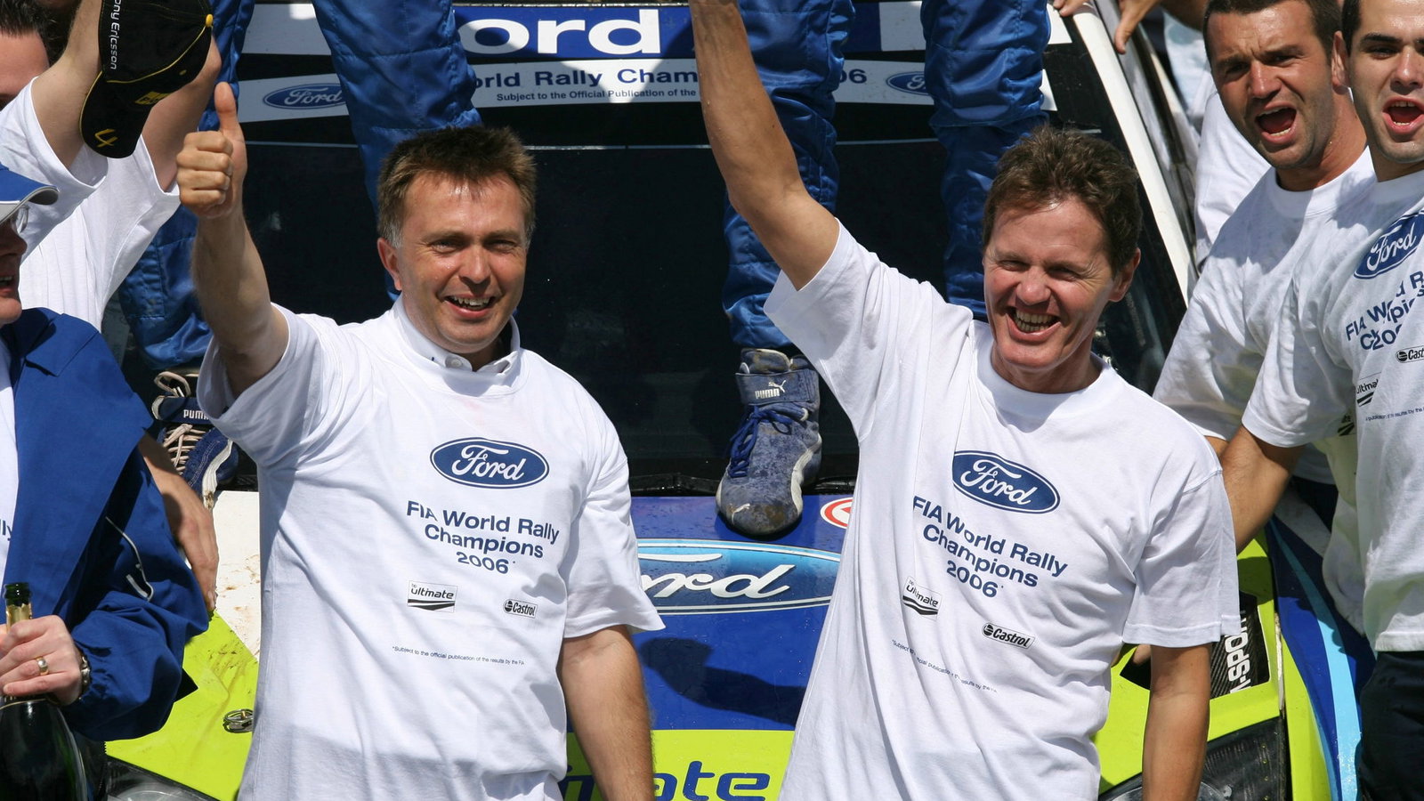 Propecia Rally New Zealand, 17 - 19 Novembre 2006 Jost Capito and Malcolm Wilson celebrate