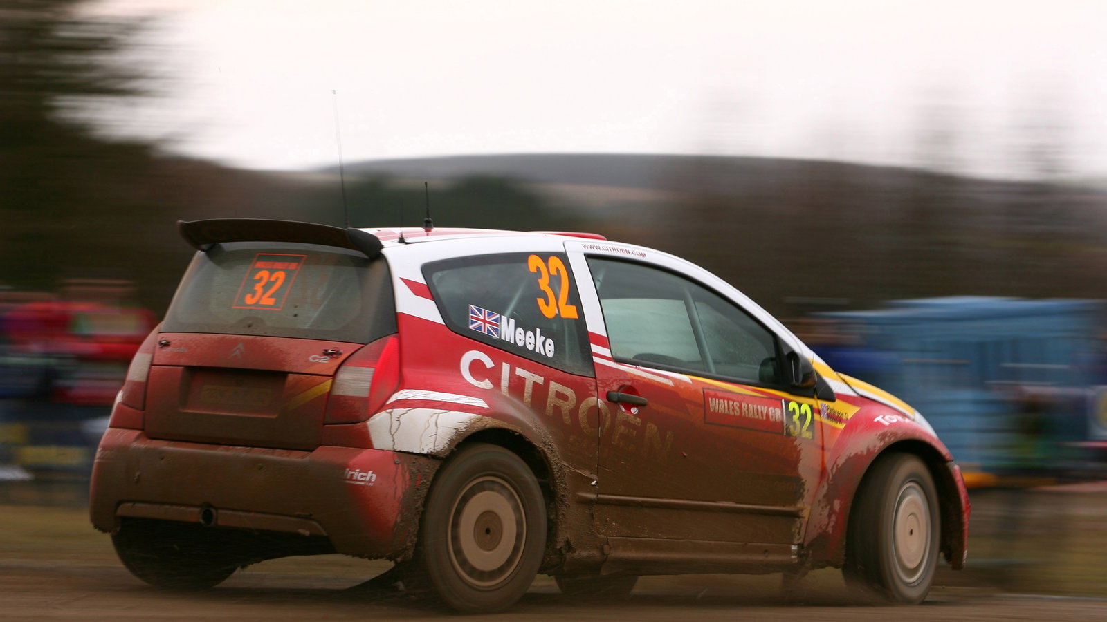 Kris Meeke (GBR) - Glenn Patterson (GBR), Citroen C2 [JWRC]. Wales Rally GB, 1st-3rd December 2006.