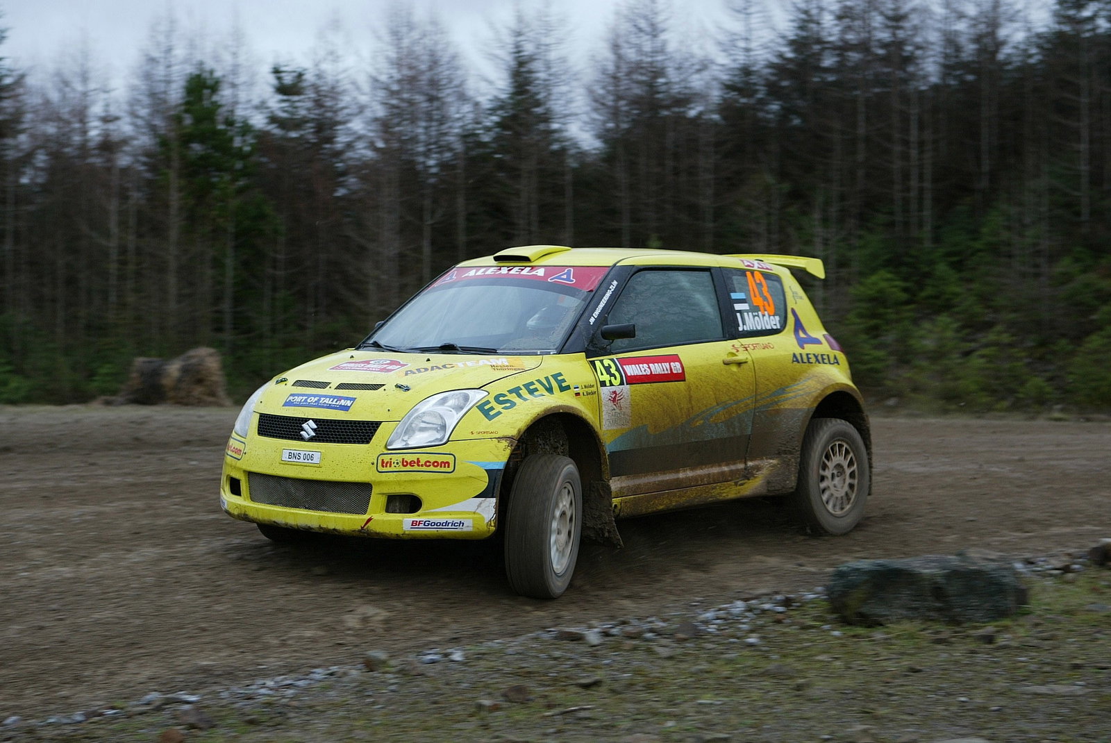 P-G Andersson (S) - Jonas Andersson (S), Suzuki Swift [JWRC]. Wales Rally GB, 1st-3rd December 2006.