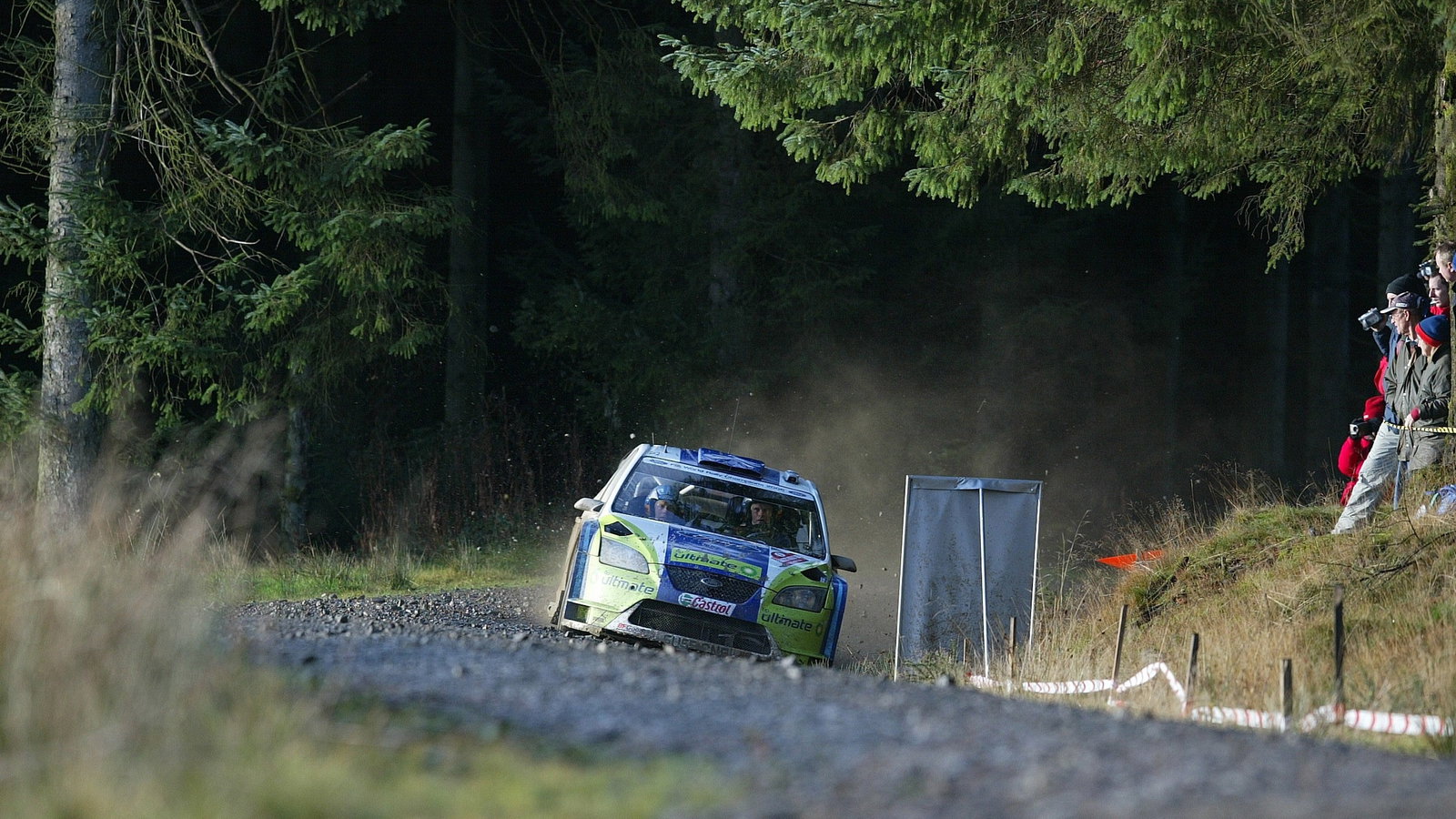 Marcus Gronholm (FIN) - Timo Rautiainen (FIN), BP Ford Focus WRC. Wales Rally GB, 1st-3rd December 2