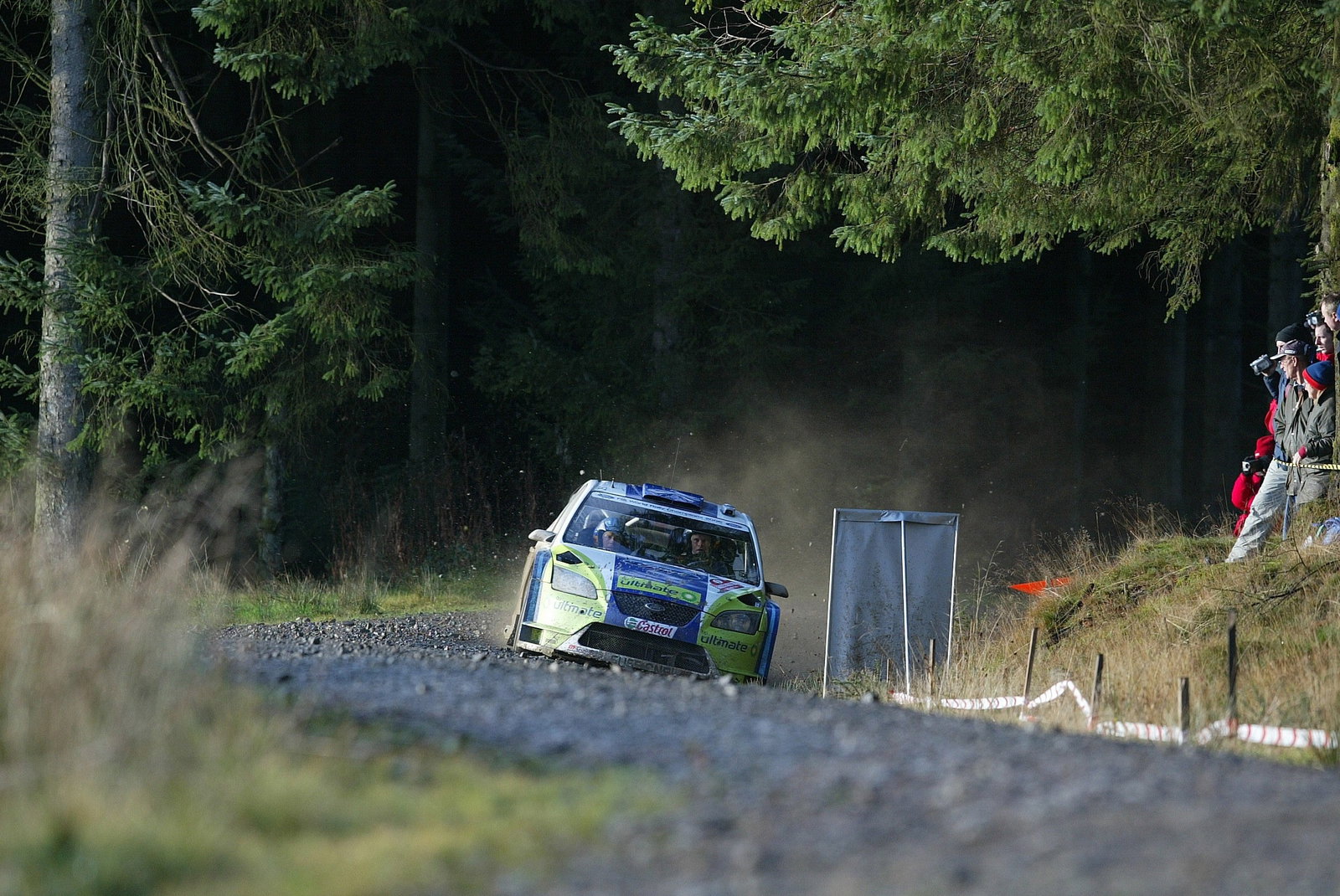 Marcus Gronholm (FIN) - Timo Rautiainen (FIN), BP Ford Focus WRC. Wales Rally GB, 1st-3rd December 2