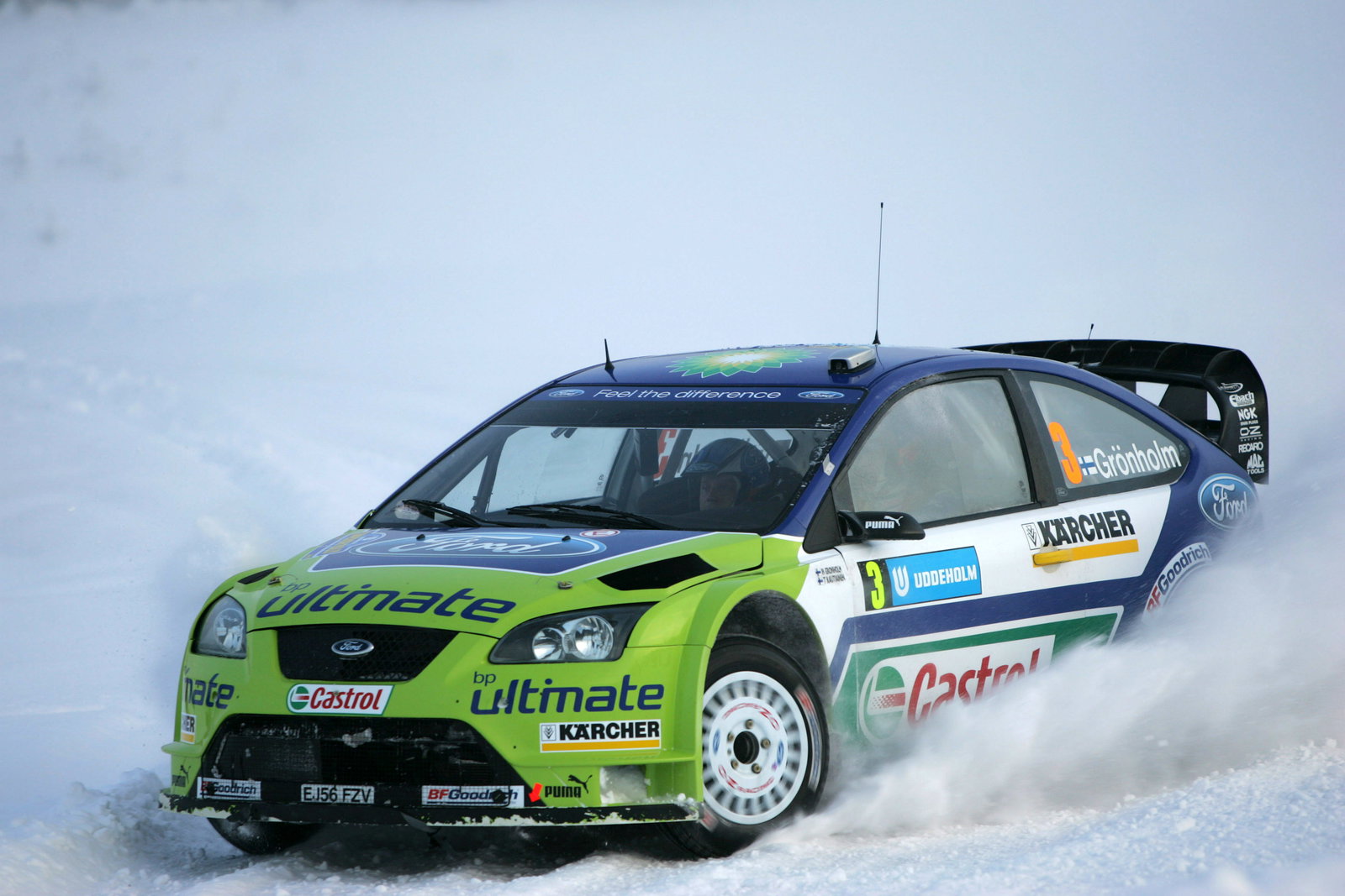 Marcus Gronholm (FIN) / Timo Rautiainen (FIN), BP Ford Focus RS WRC 06. Swedish Rally, 8-11th Februa