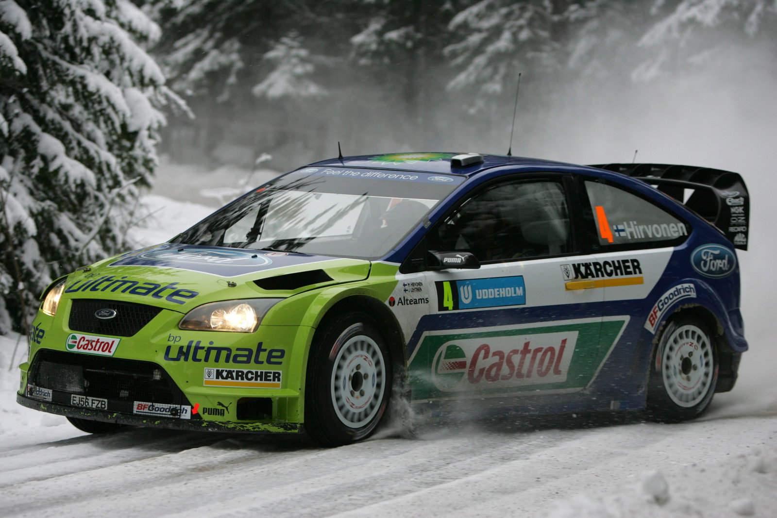 Mikko Hirvonen (FIN) / Jarmo Lehtinen (FIN), BP Ford Focus RS WRC 06. Swedish Rally, 8-11th February