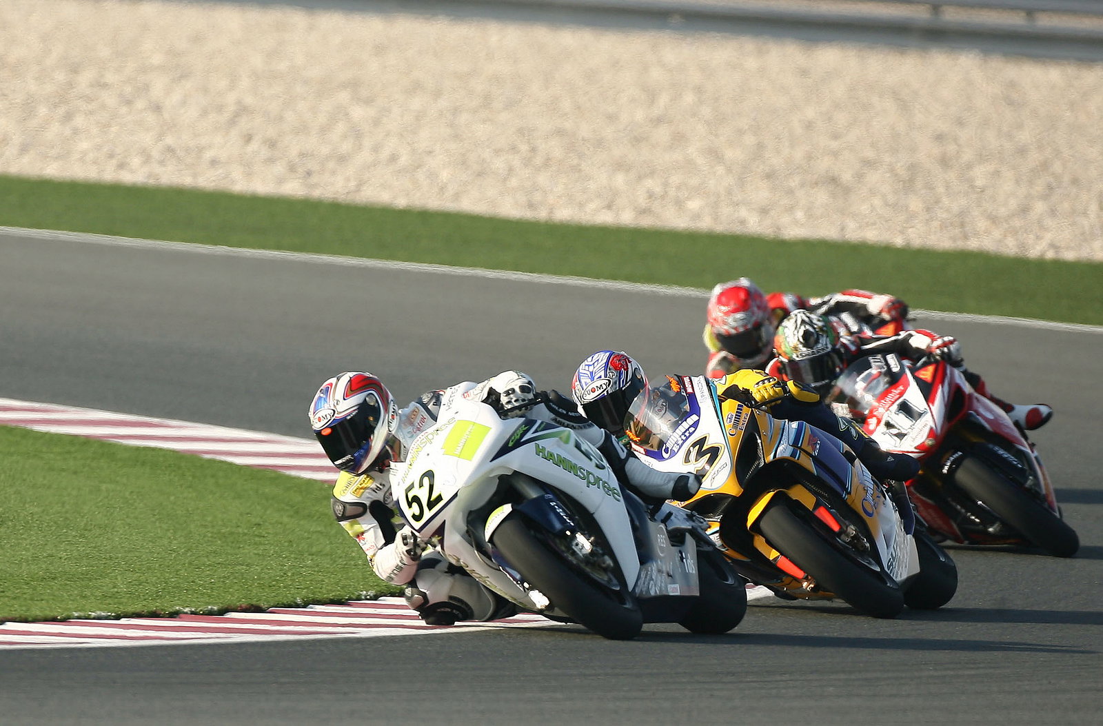 Toseland, Biaggi, Corser, Qatar, WSBK Race 2, 2007