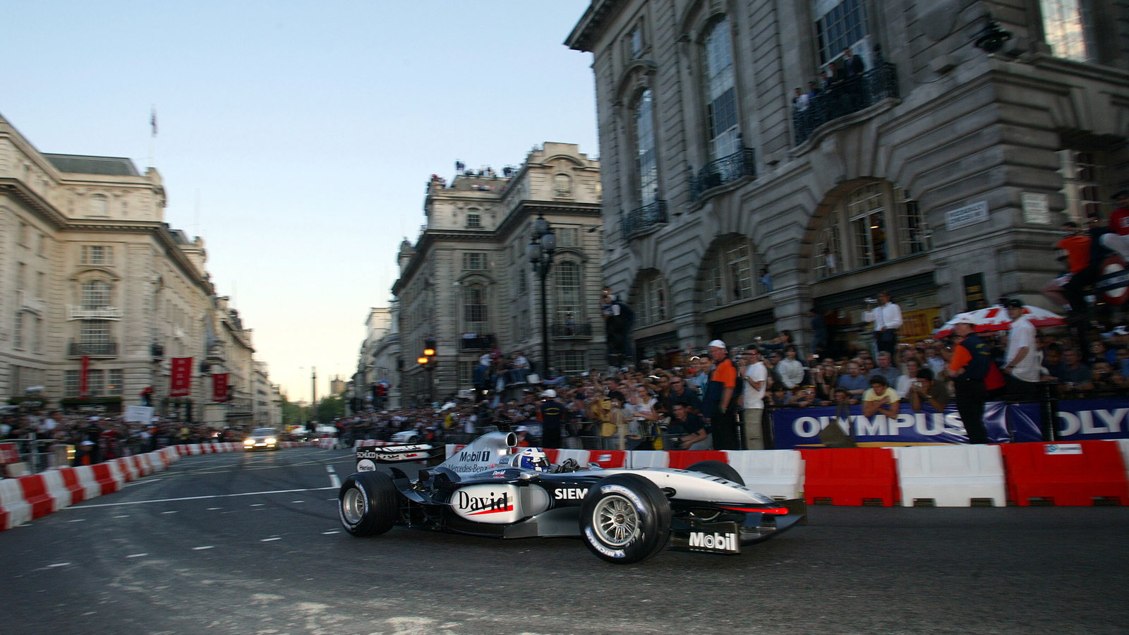 McLaren-Mercedes driver David Coulthard during the LG Electronics presents F1 comes to Regent Street