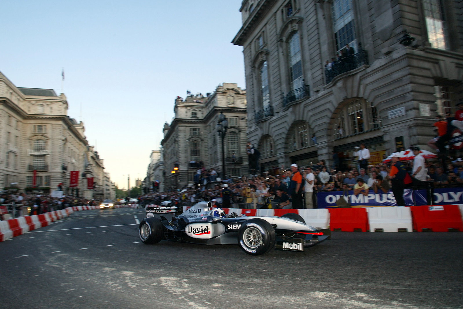 McLaren-Mercedes driver David Coulthard during the LG Electronics presents F1 comes to Regent Street