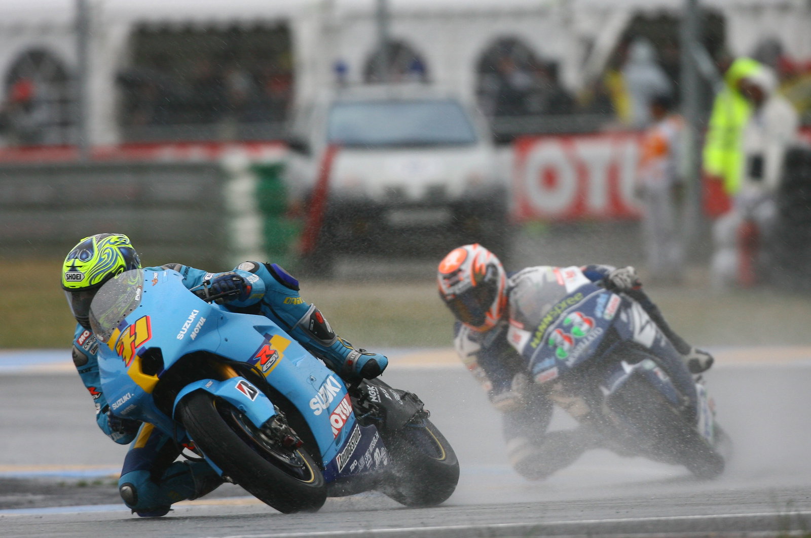 Vermeulen,Melandri, French MotoGP 2007