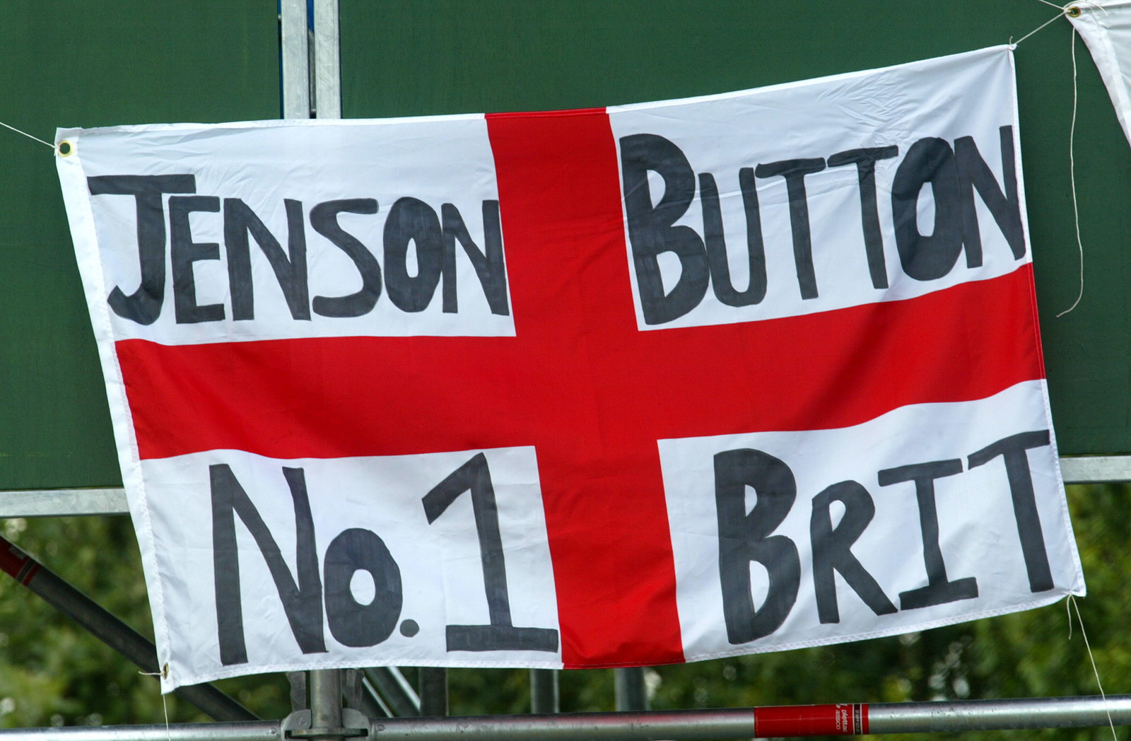 Jenson Button flag
