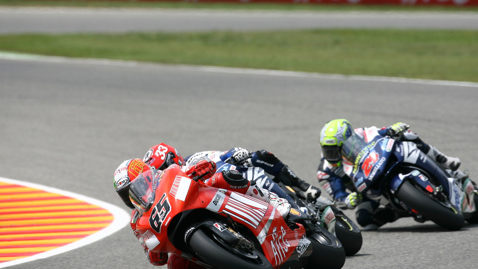 Capirossi, Melandri, Elias, Italian MotoGP Race 2007