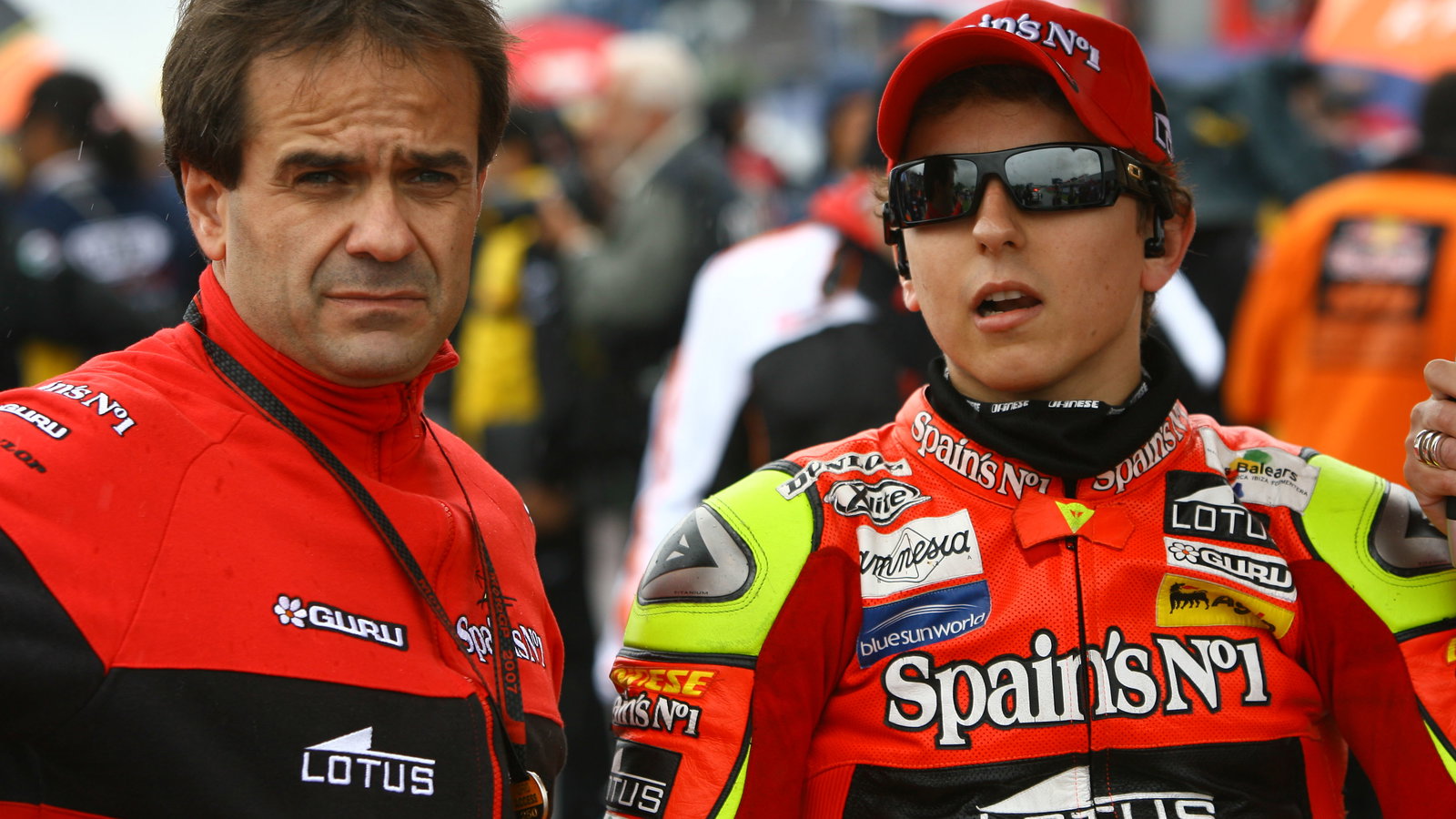 Amatrian and Lorenzo, British 250GP 2007