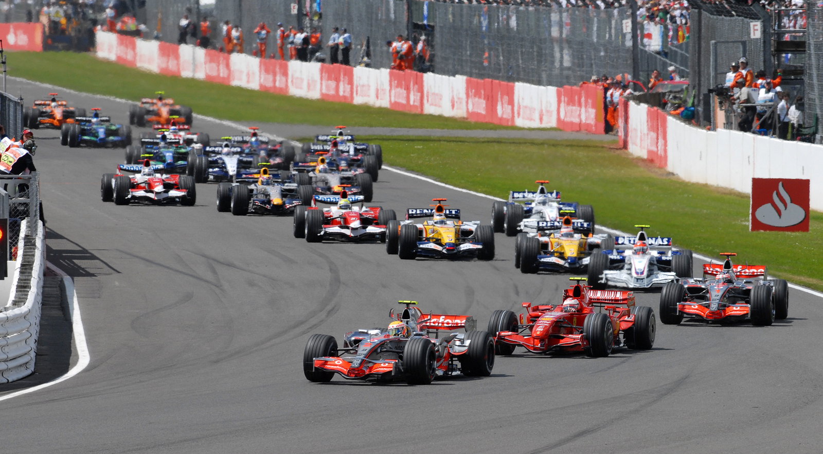 Start, British F1, Silverstone, 6-8th, July, 2007