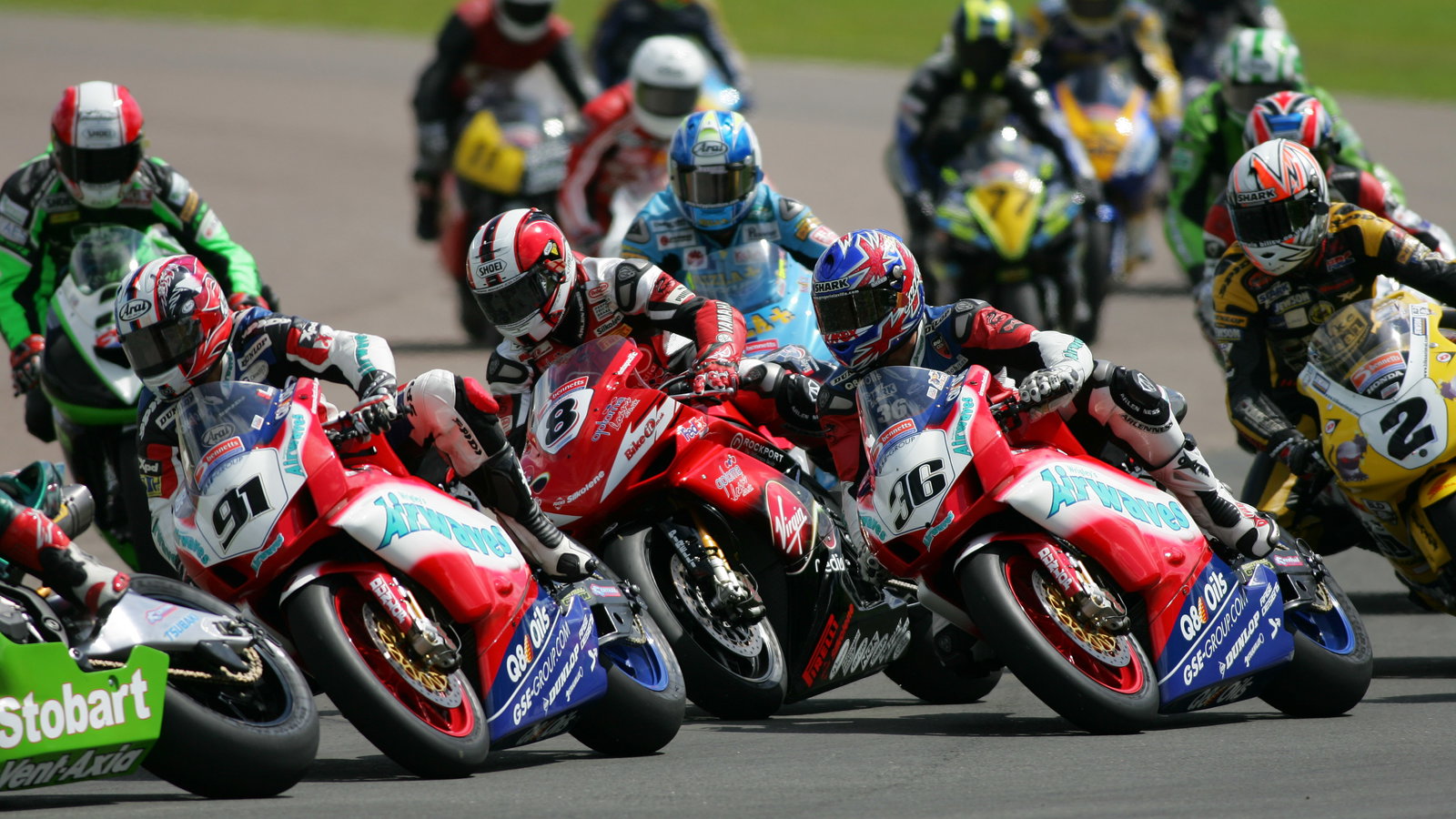 2007 British Superbike Championship, Round 9, Mallory Park, UK, 22nd July 2007, Start of Race 1