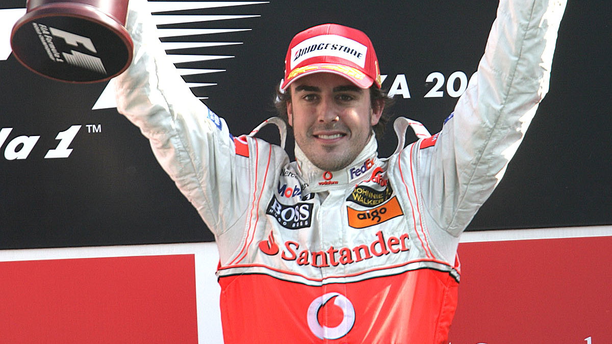 Fernando Alonso (ESP) McLaren MP4/22, Italian F1, Monza, 7-9th, September 2007
