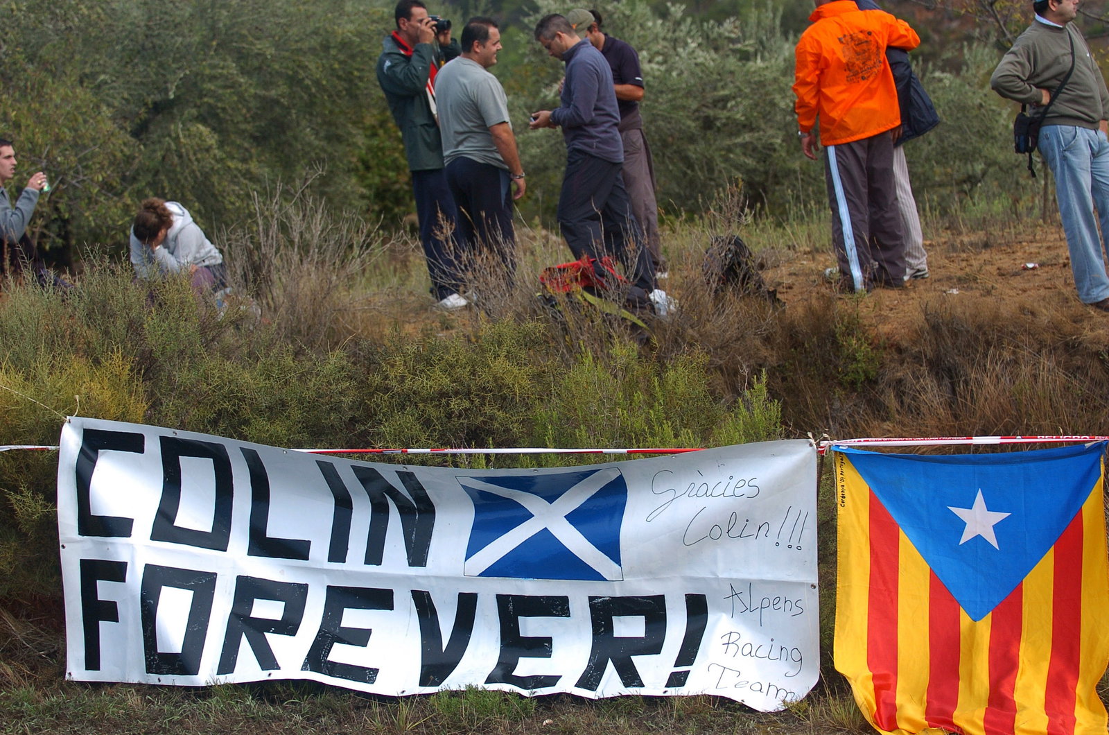 Colin McRae tribute. Rally Catalunya Costa Daurada, Spain. 5-7th Oct 2007.