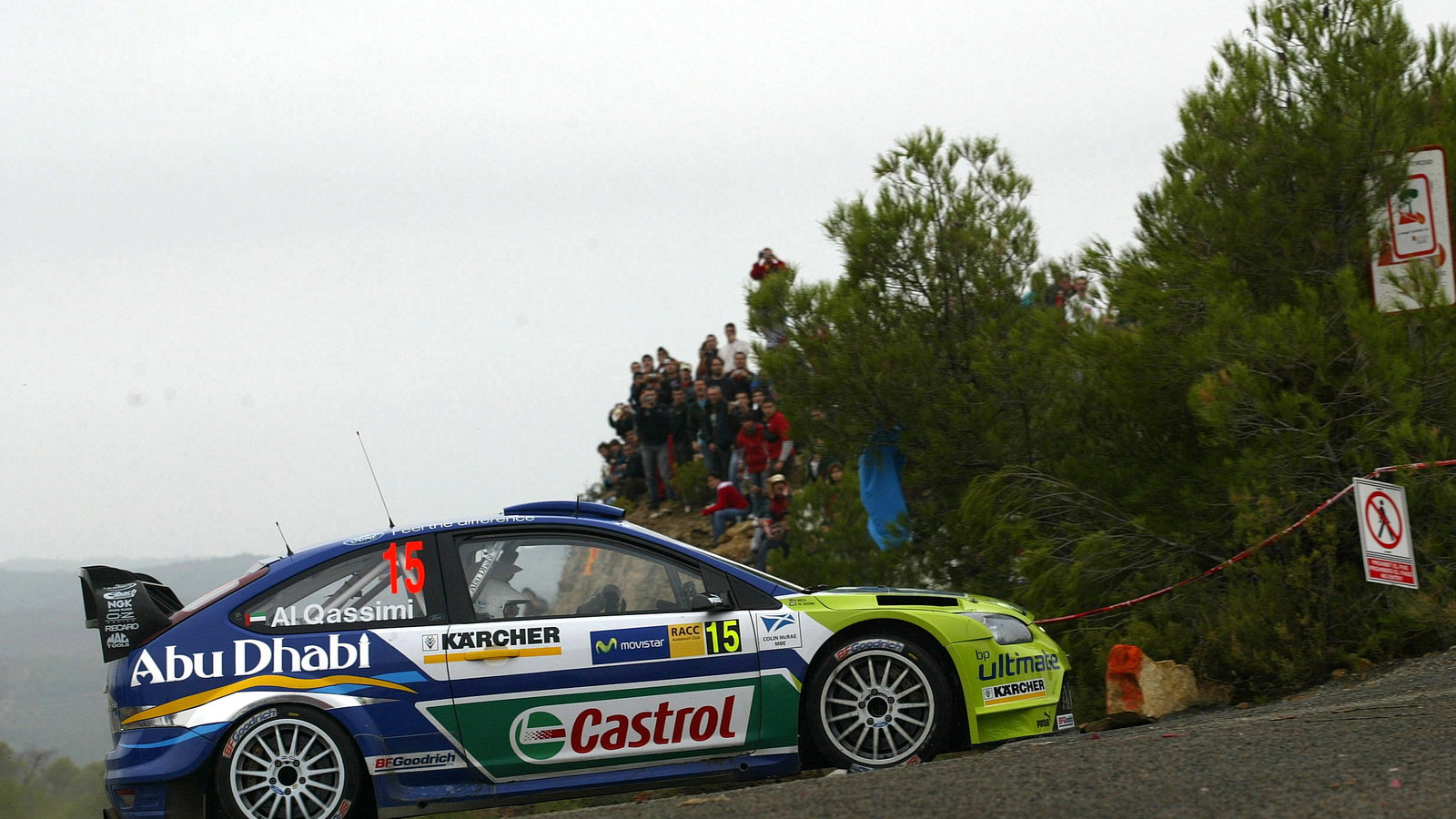 Khalid Al Qassimi (UAE) / Nicky Beech (GBR), BP Ford Focus RS WRC06. Rally Catalunya Costa Daurada, 