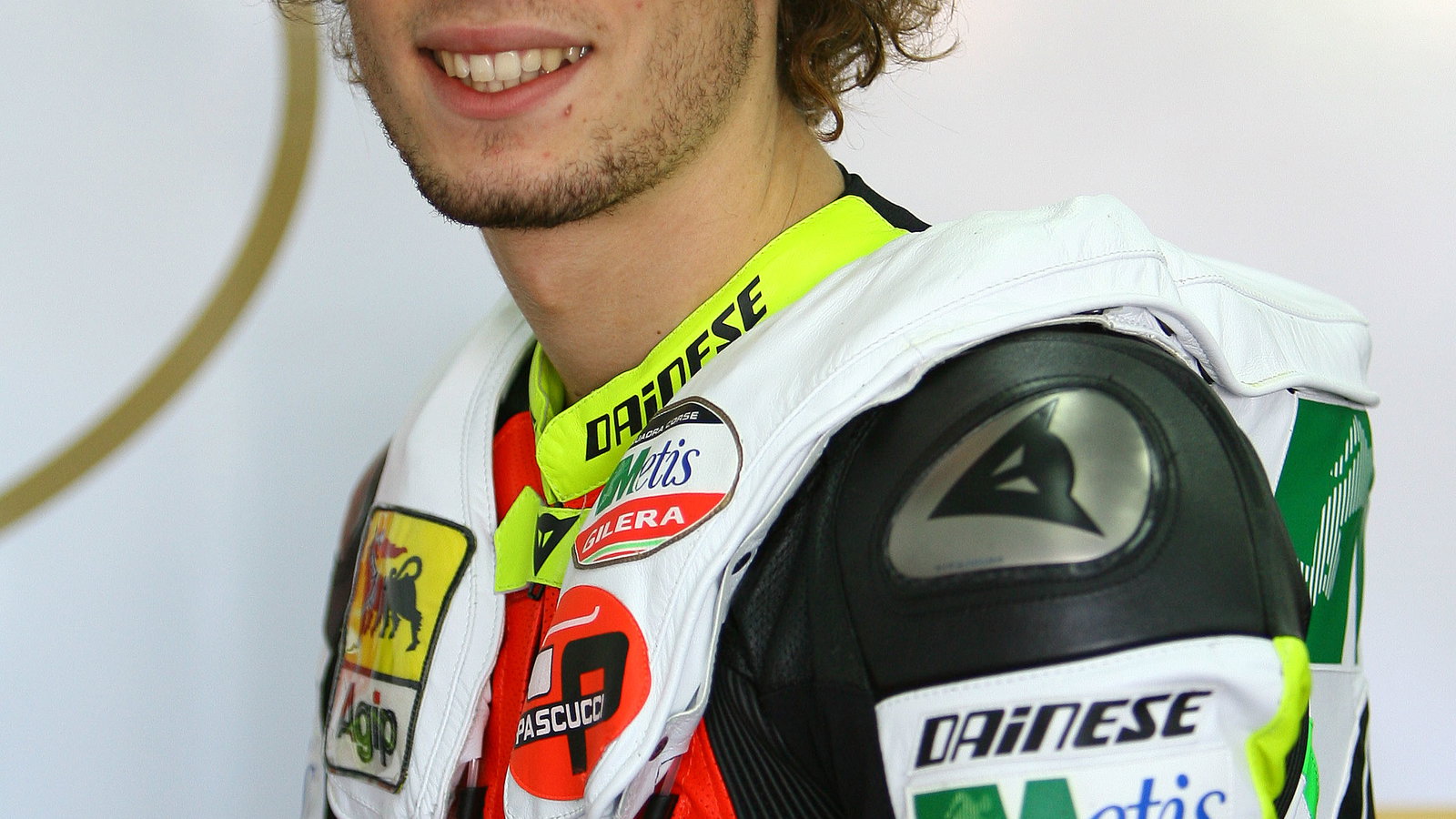 Simoncelli`s leathers, Valencia 250GP 2007
