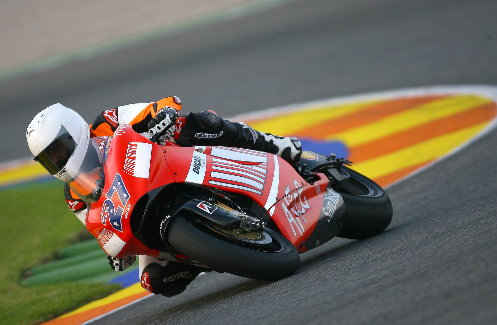 Schumacher, Valencia MotoGP tests, 2007