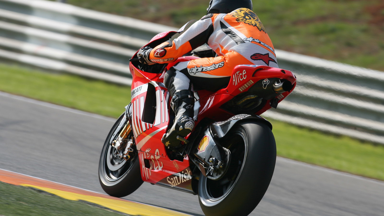 Michael Schumacher (D), Ducati Corse, 2007 MotoGP World Championship, Test, Valencia, Spain, 7 Novem