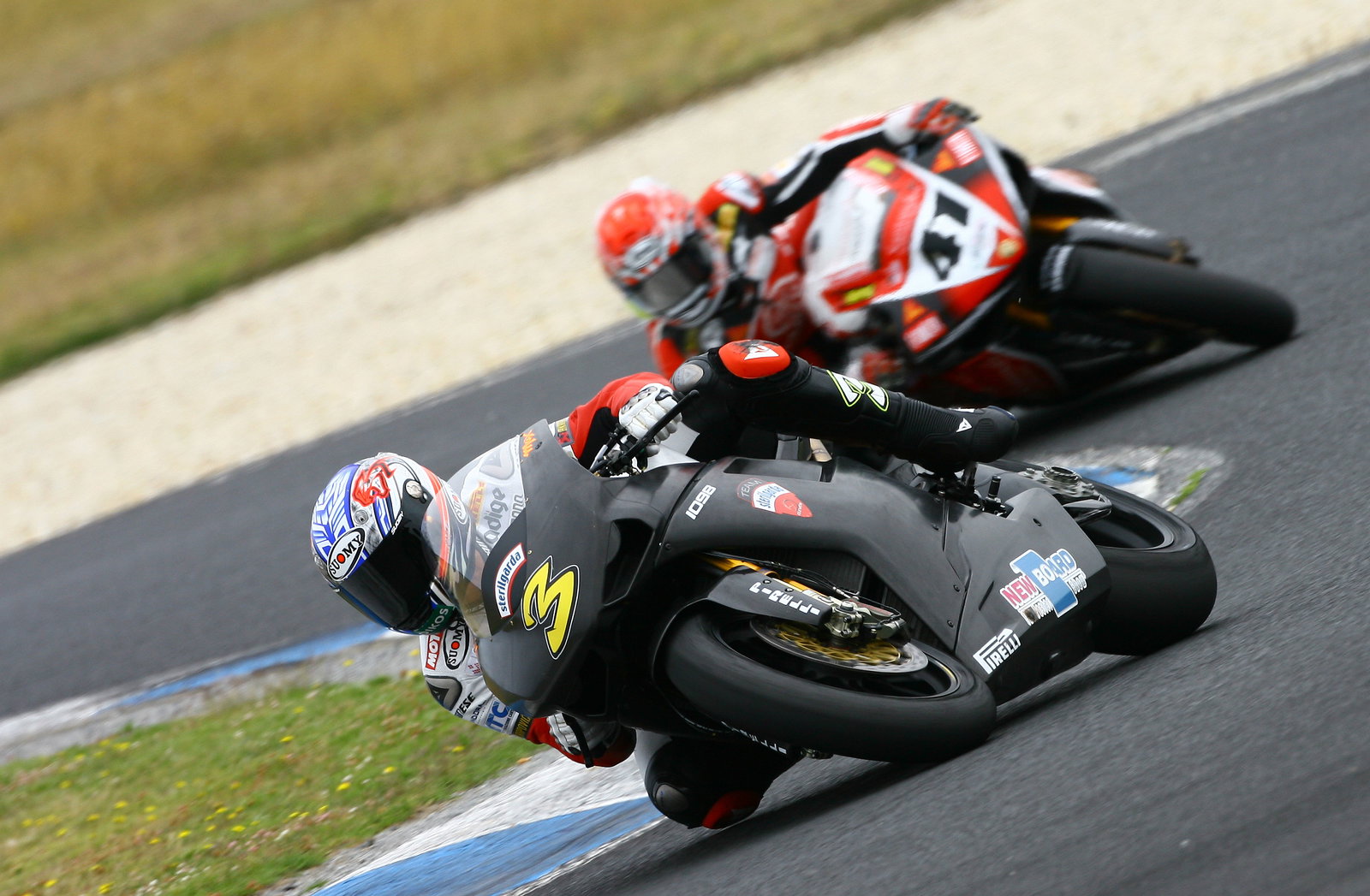 Biaggi, Haga, Phillip Island WSBK tests, January 2008