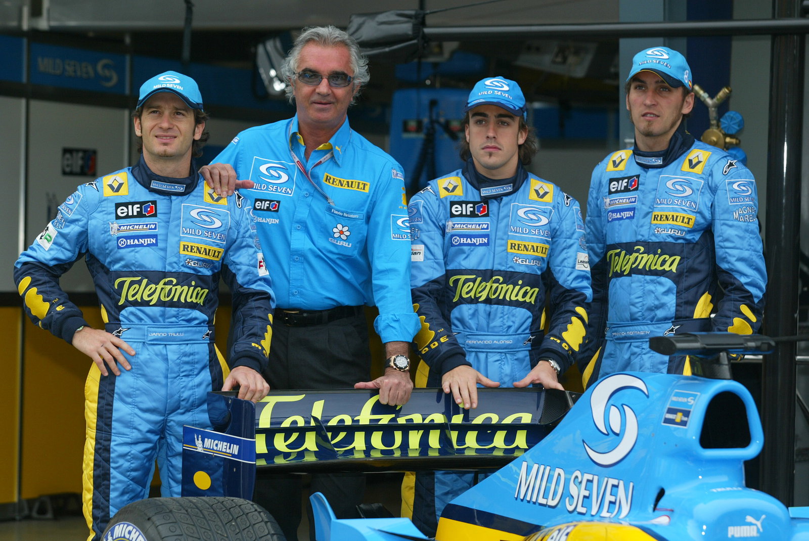 The Renault F1 team announces its new sponsorship deal with Spanish telephone company Telefonica