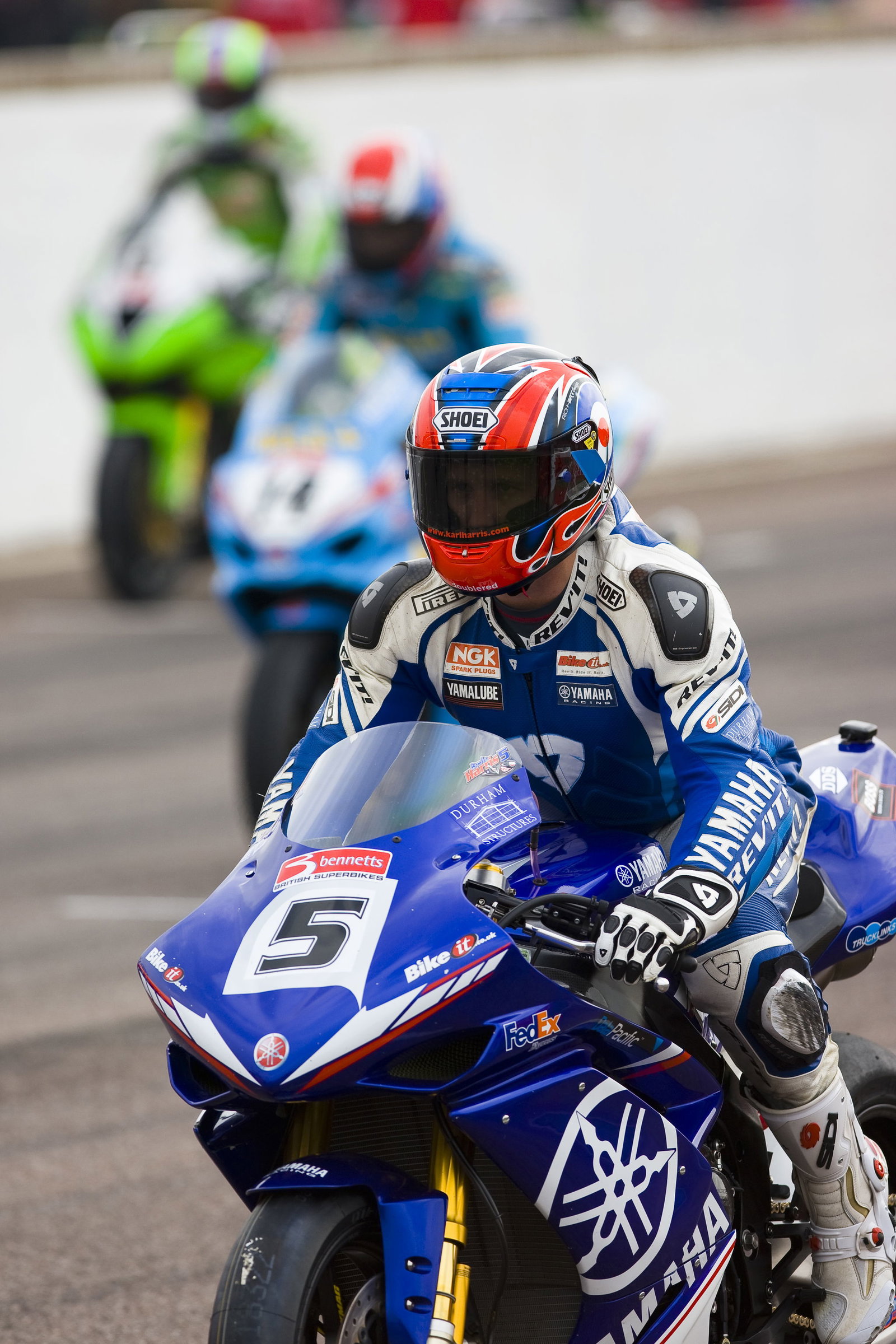 5. Karl Harris RM Yamaha, Yamaha YZF R1, on the grid, race 1
