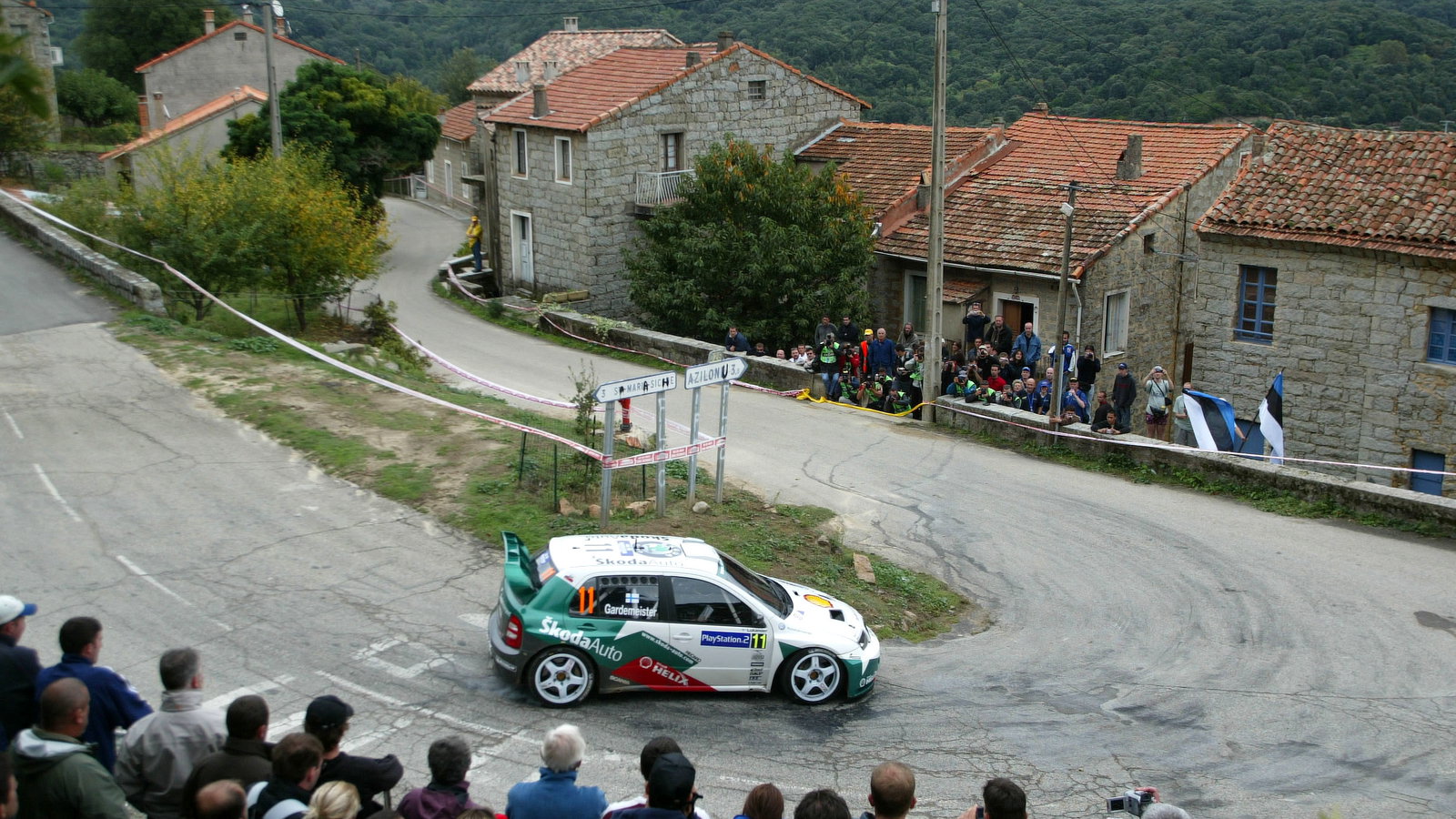 Toni Gardemeister Paavo Lukander (FIN), Skoda Fabia WRC, Skoda Motorsport, A/8.
Rallye de France 