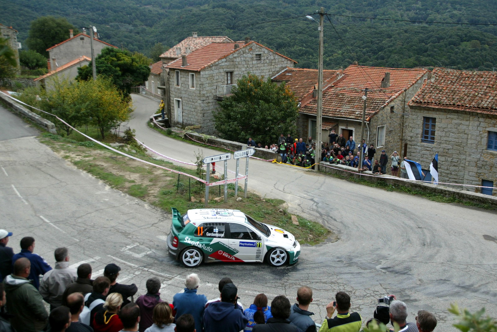 Toni Gardemeister Paavo Lukander (FIN), Skoda Fabia WRC, Skoda Motorsport, A/8.
Rallye de France 