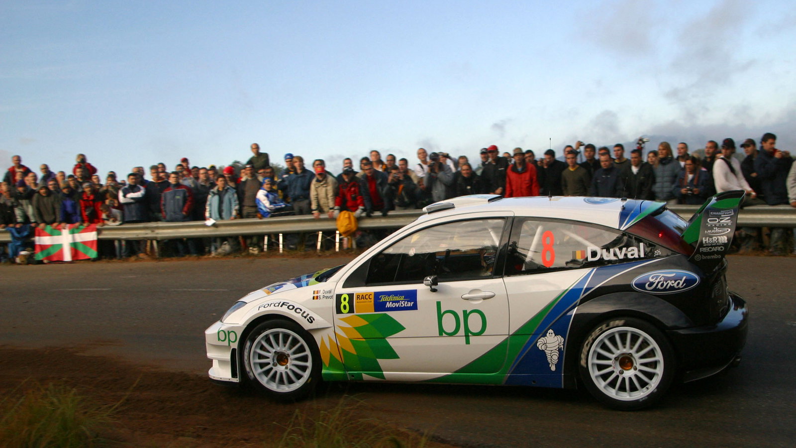 Francois Duval / Stephane Prevot - Ford Focus RS WRC04, Rally Catalunya