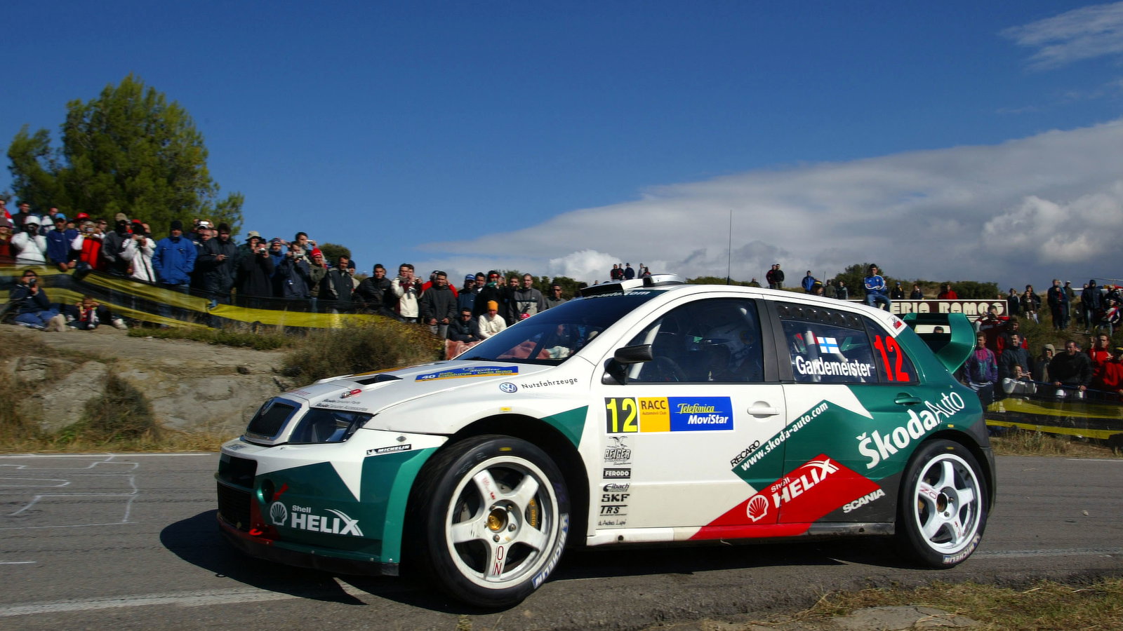Toni Gardemeister / Paavo Lukander - Skoda Fabia WRC, Rallye Catalunya