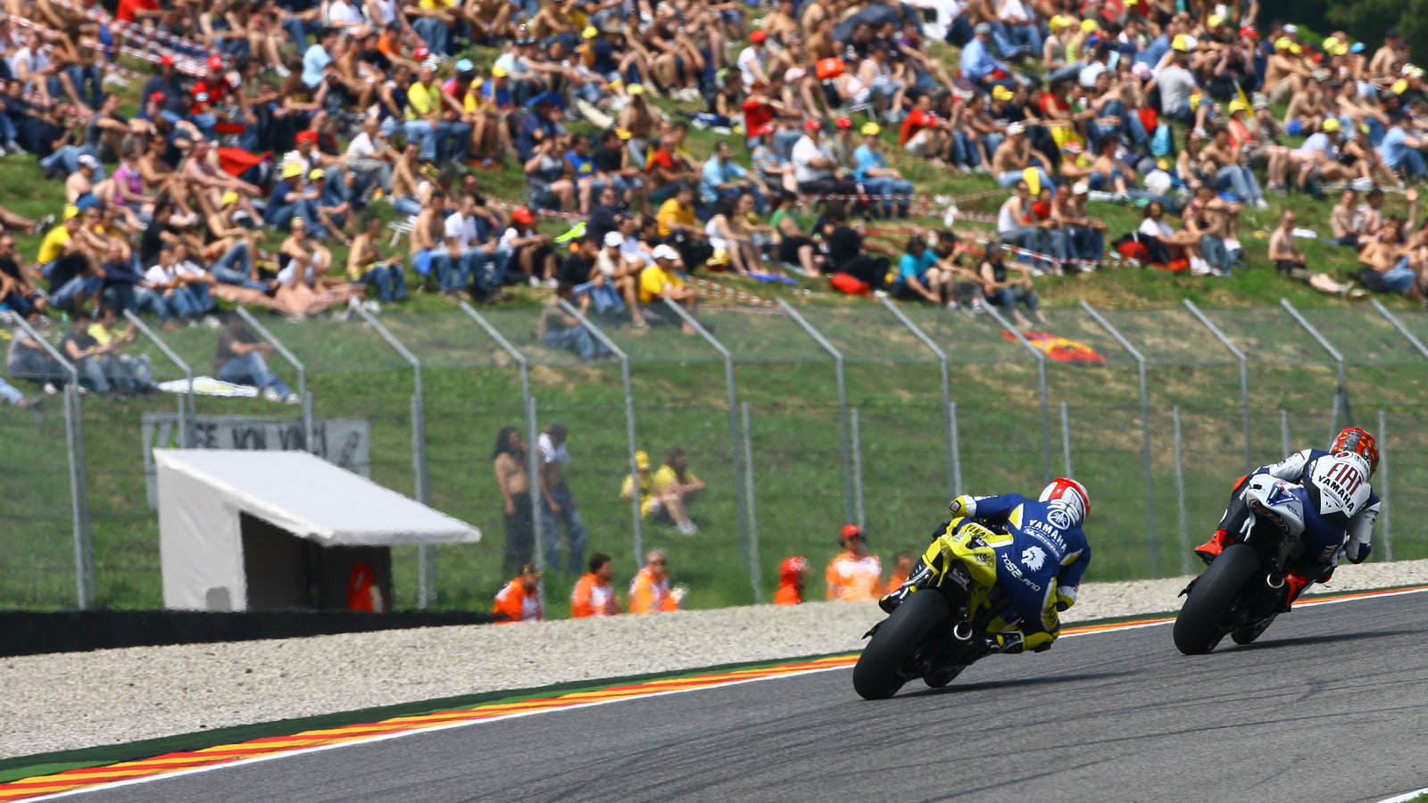 Lorenzo and Toseland, Italian MotoGP 2008