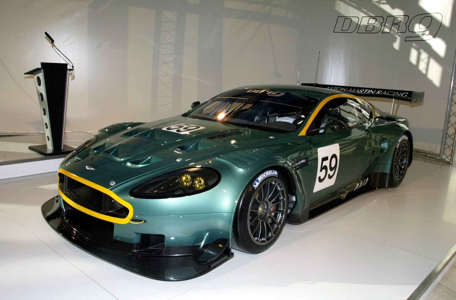 The new Aston Martin Racing DBR9 at its official launch