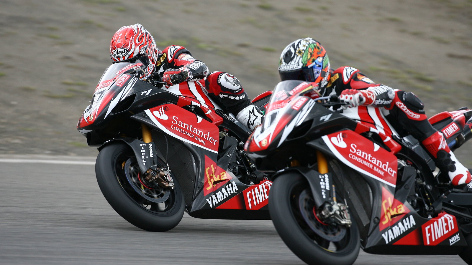 Haga, Corser, Germany WSBK Race 2 2008