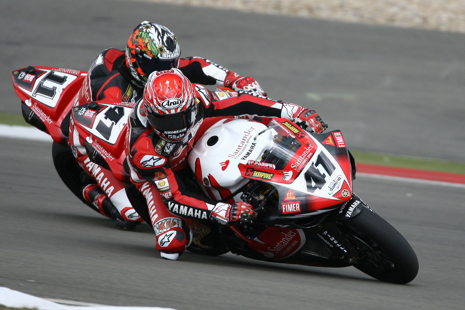 Haga, Corser, Germany WSBK Race 2 2008