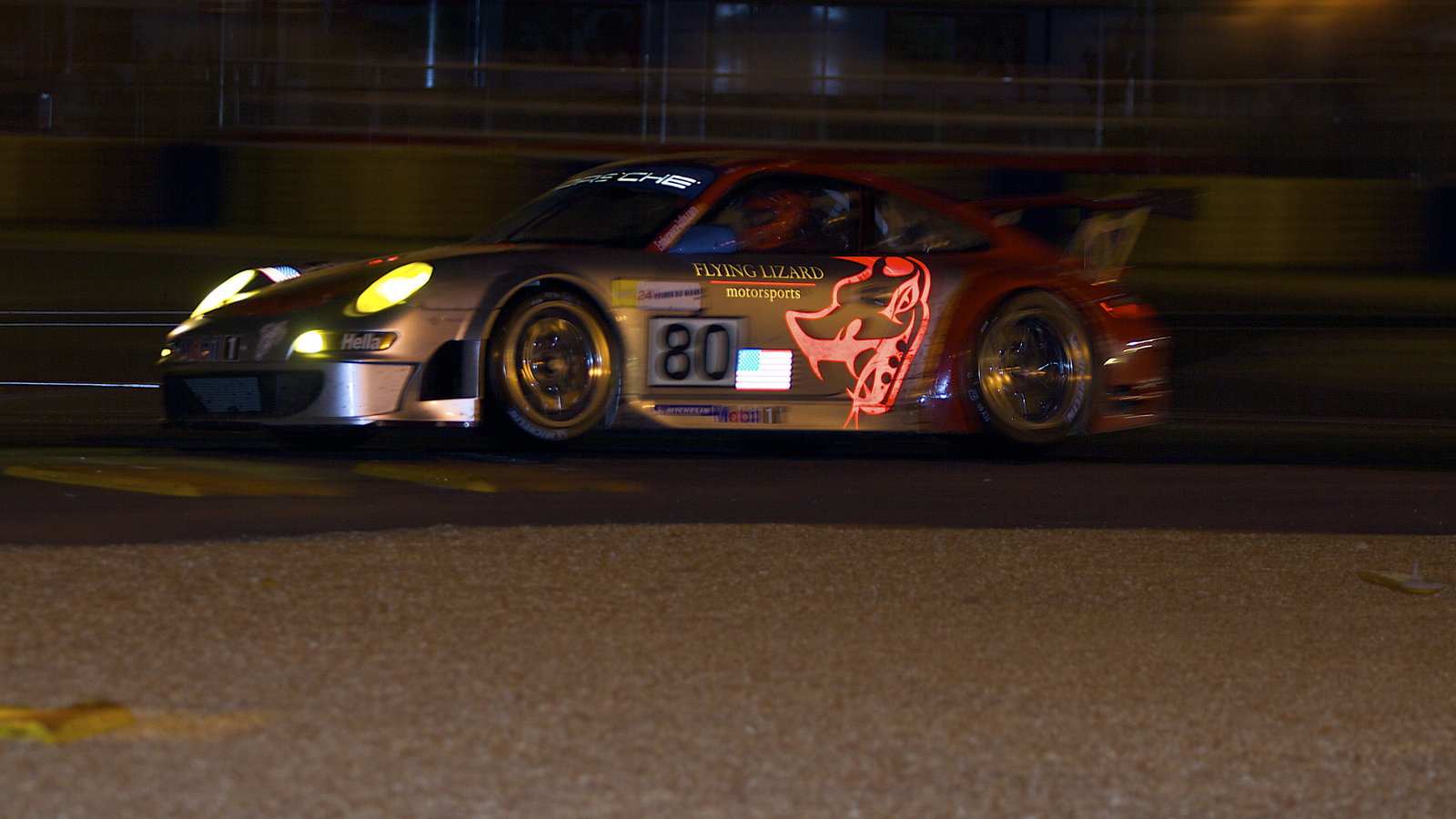 Bergmeister, van Overbeek, Neiman Flying Lizard Motorsport Porsche 997 GT3 RSR