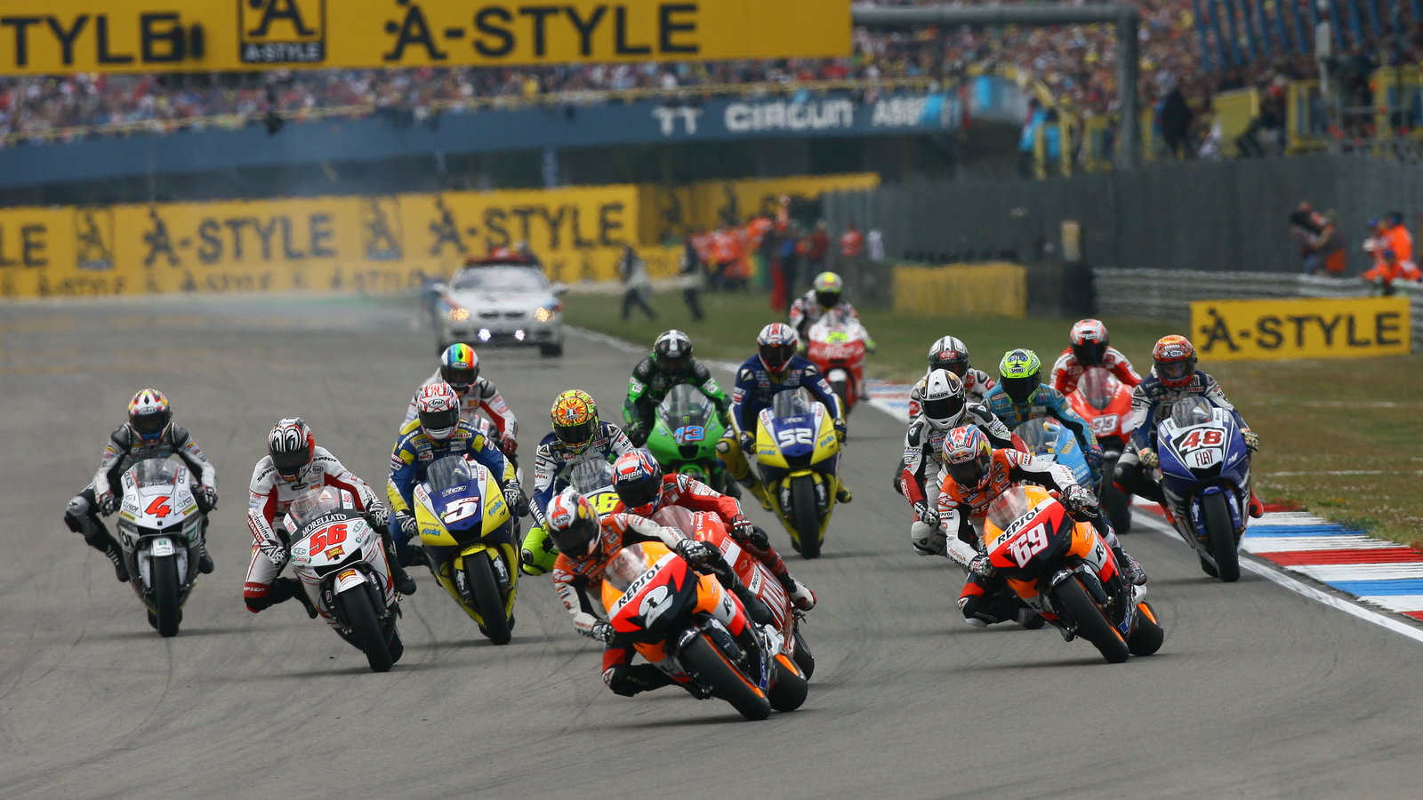 Start, Dutch MotoGP 2008