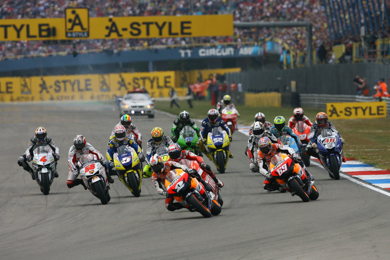 Start, Dutch MotoGP 2008