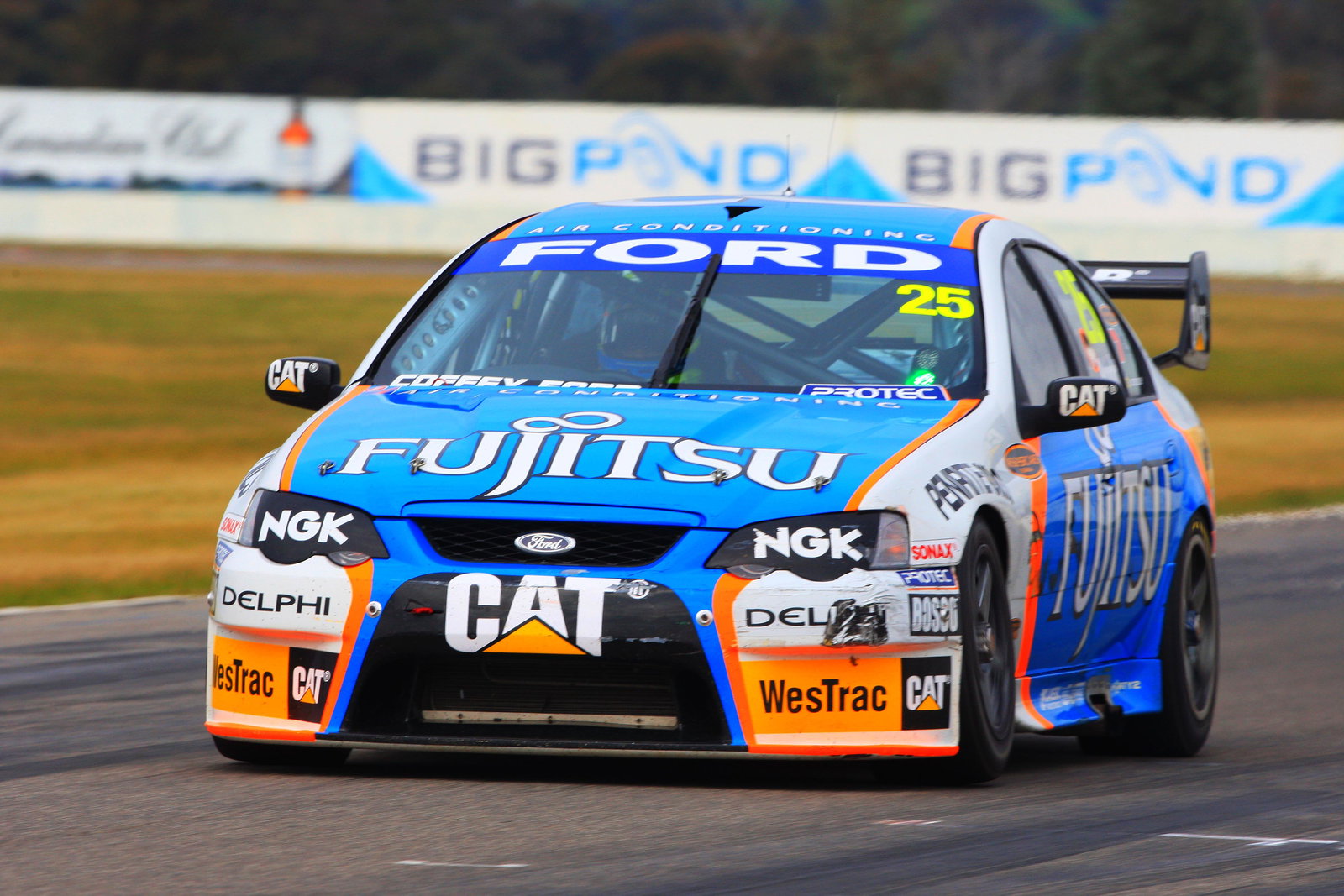 Jason Bright (aust) Fujitsu Britek FordV8 Supercars Rd 8Winton Motor racewayBenalla Vic