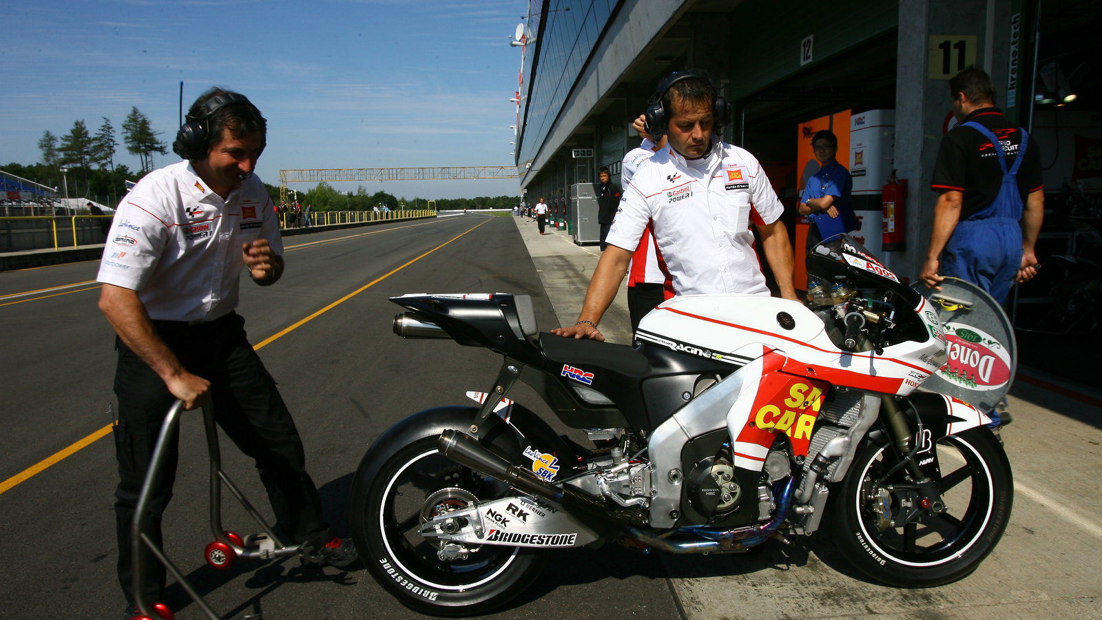 Nakano`s Honda, Czech MotoGP Test 2008
