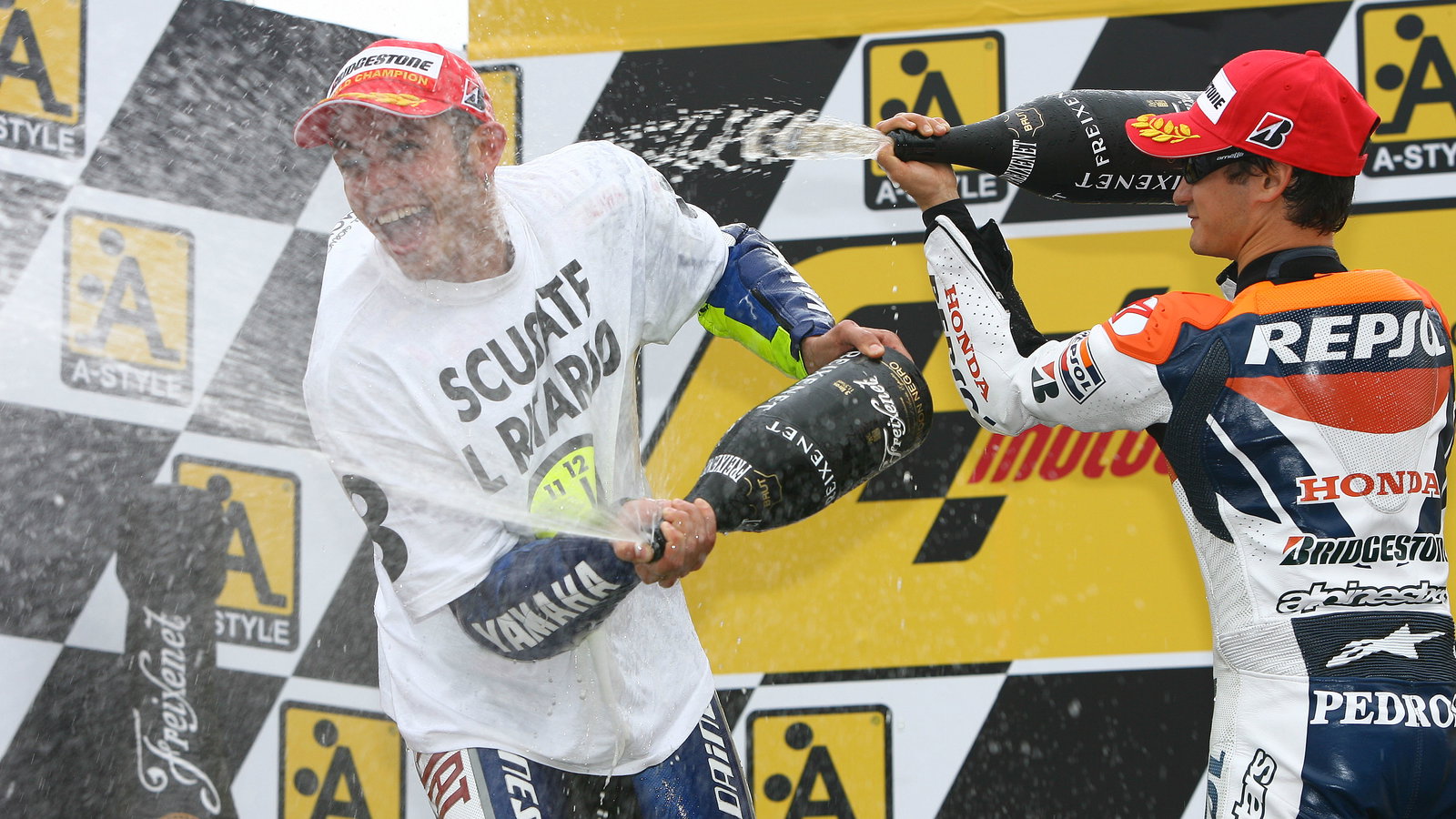 Rossi, Pedrosa, Japanese MotoGP 2008