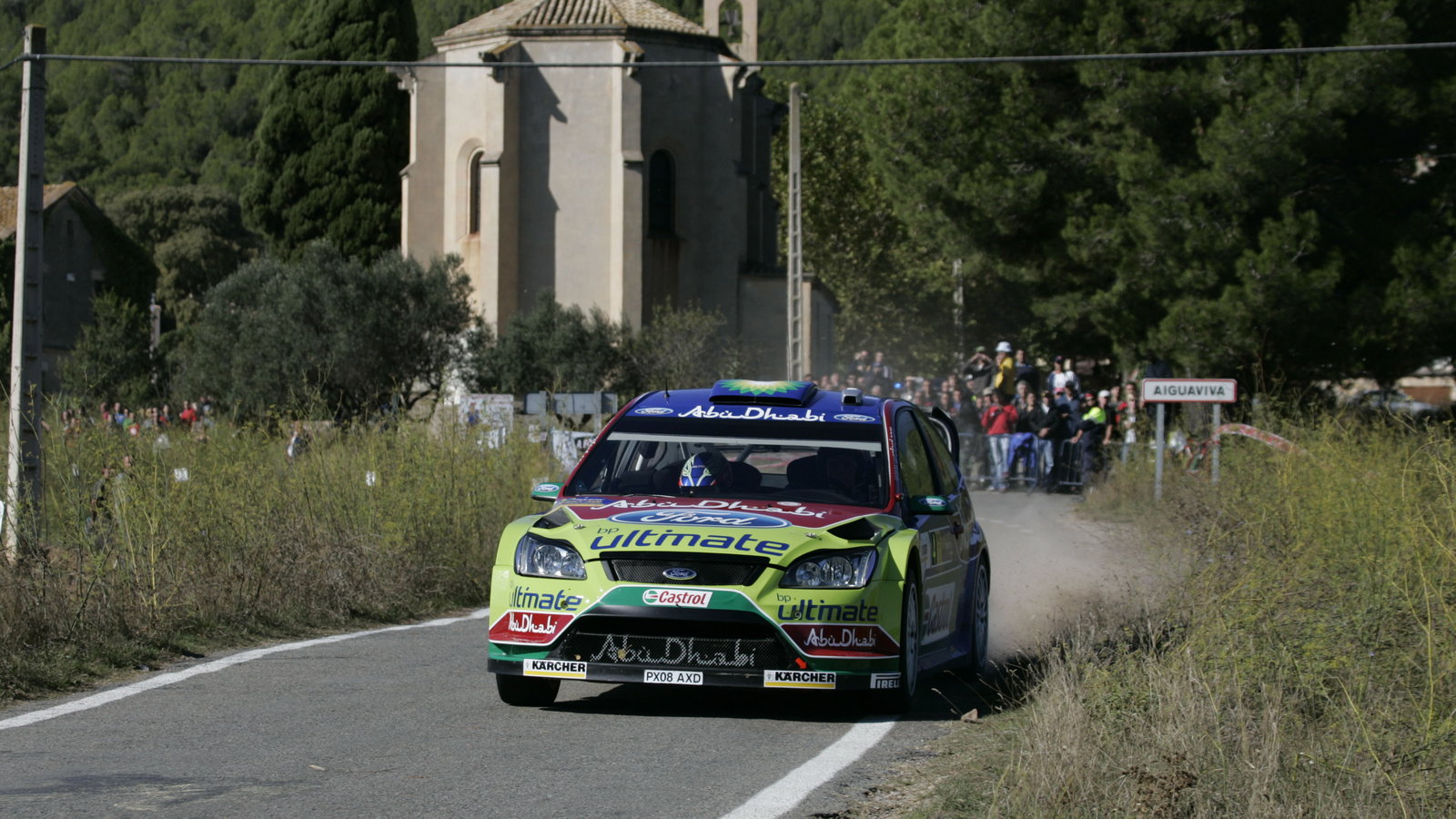 Francois Duval (BEL) Patrick Pivato (FRA), Ford Focus RS WRC07, BP Ford Abu Dhabi World Rally Team