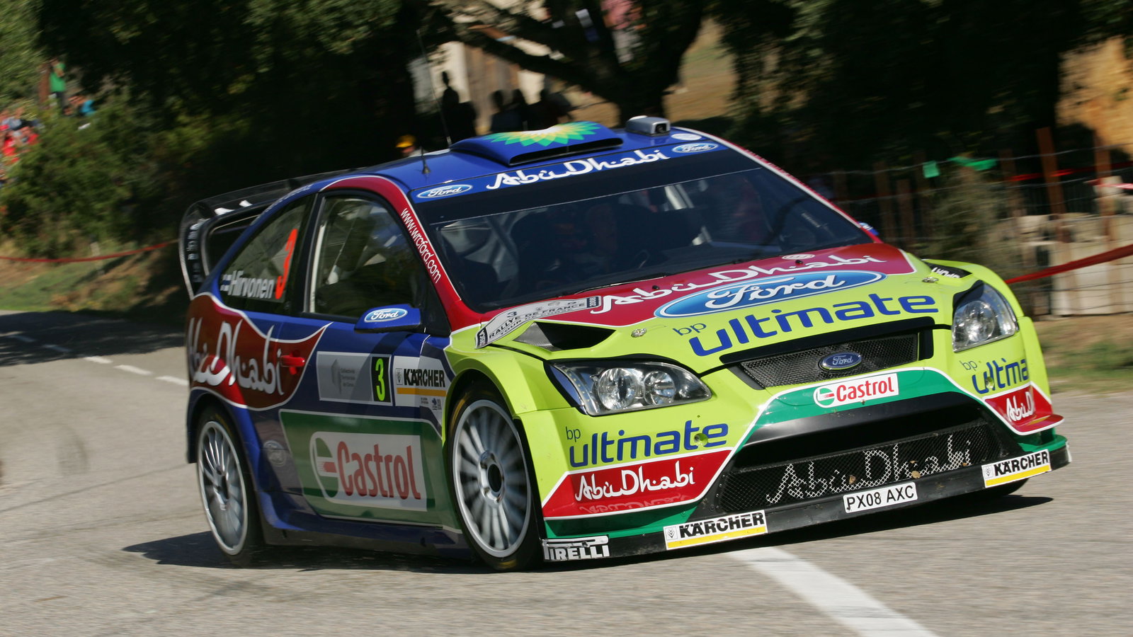 Mikko Hirvonen (FIN) Jarmo Lehtinen(FIN), Ford Focus RS WRC07, BP Ford Abu Dhabi World Rally Team