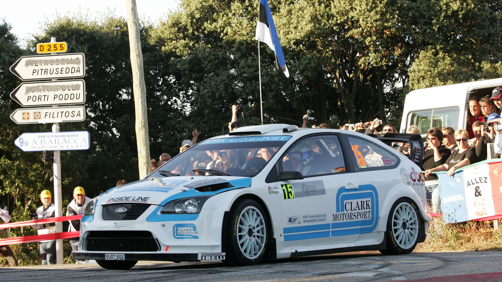 Barry Clark (GB) Paul Nagle (GB), Ford Focus RS WRC07, Stobart WK M-Sport Ford Rally Team